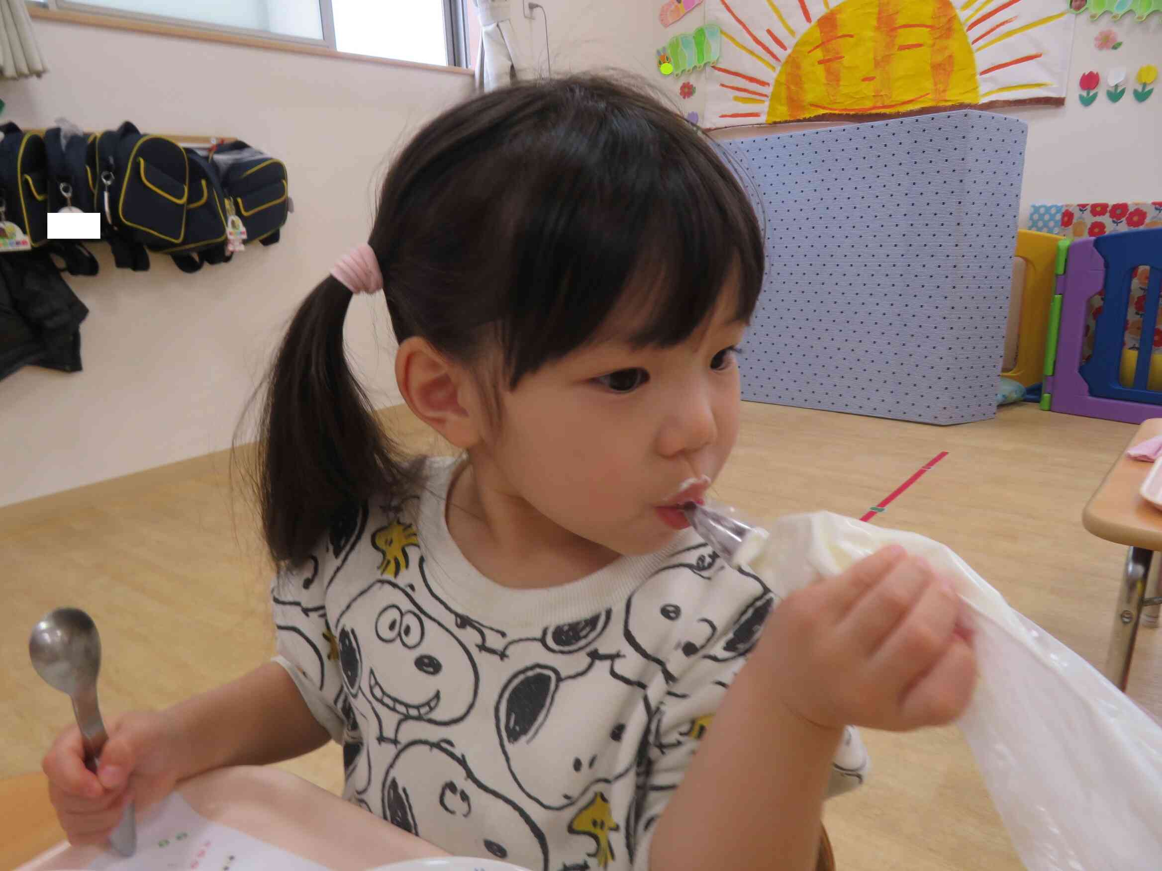 残りのクリームも…♡