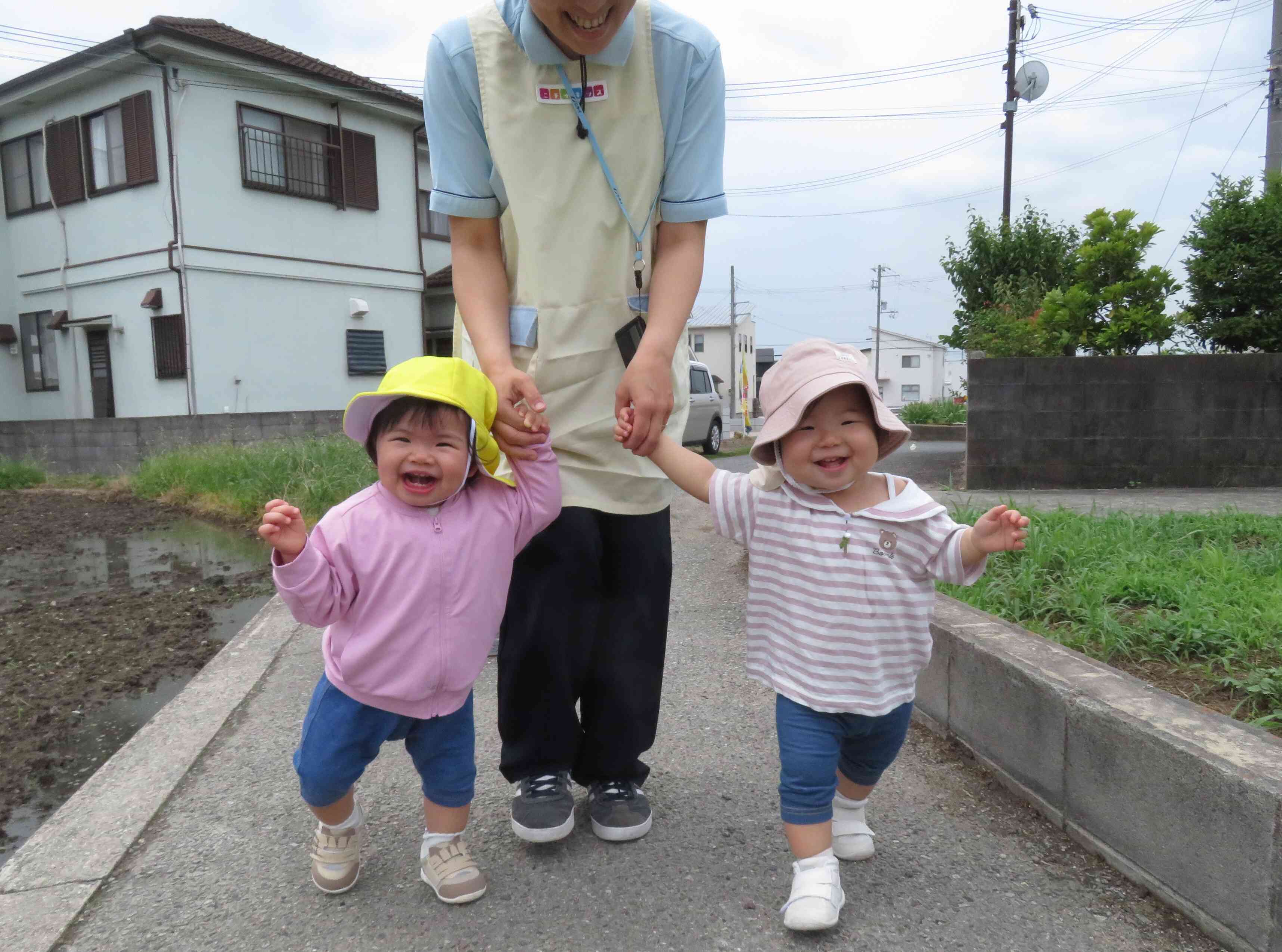 お外で遊んだよ♪