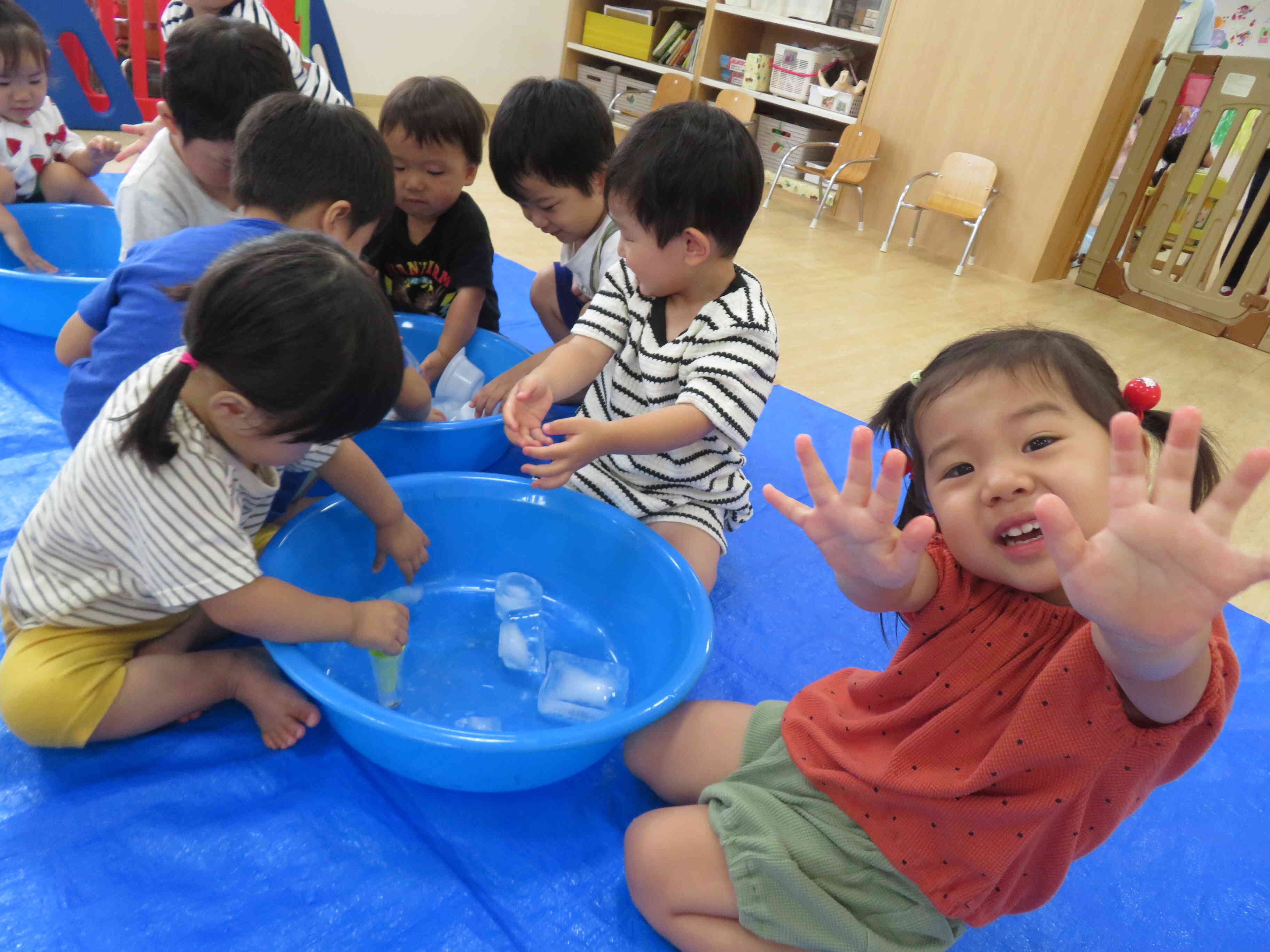 冷たーい！