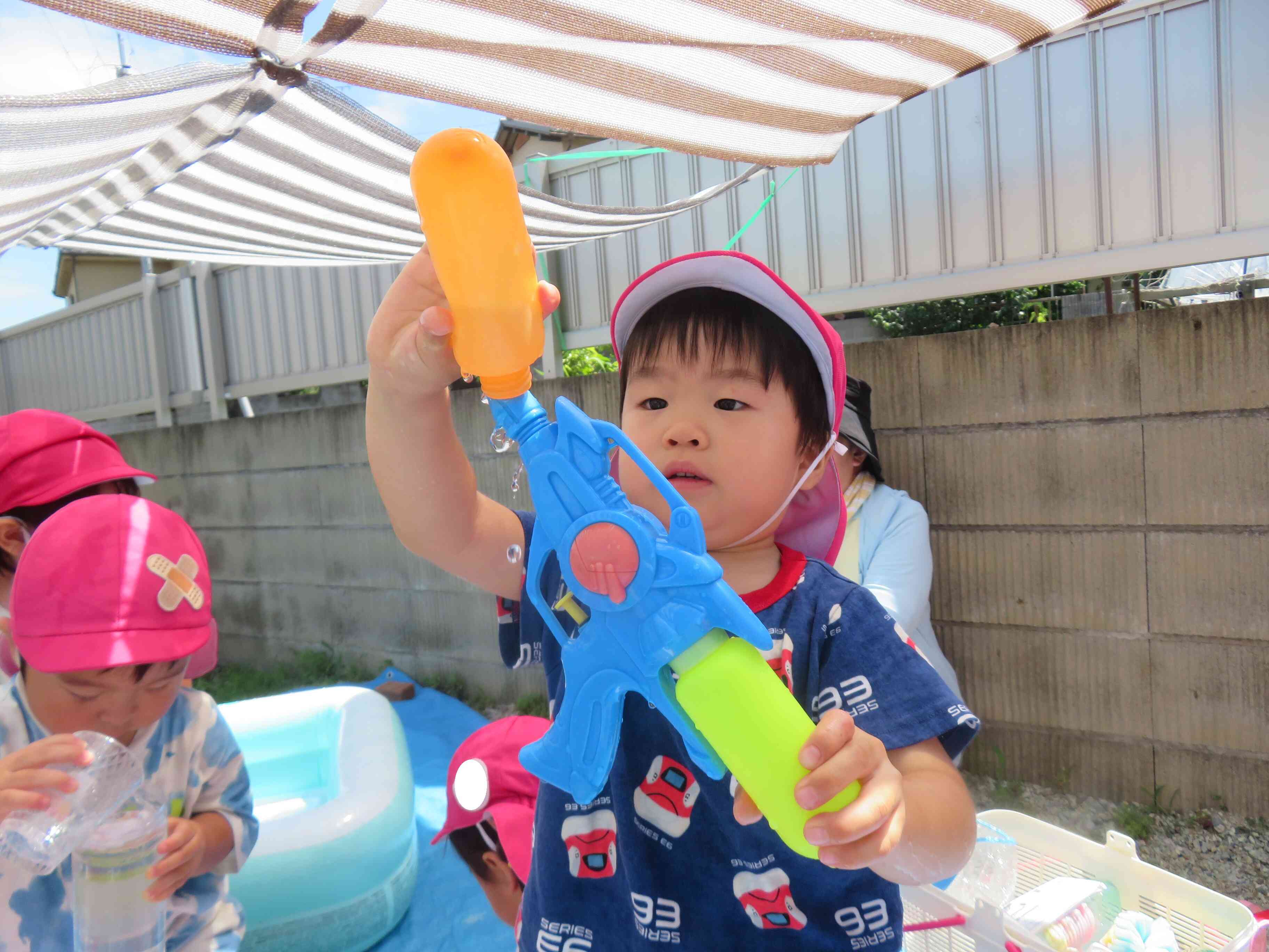 水遊び始まったよ♪