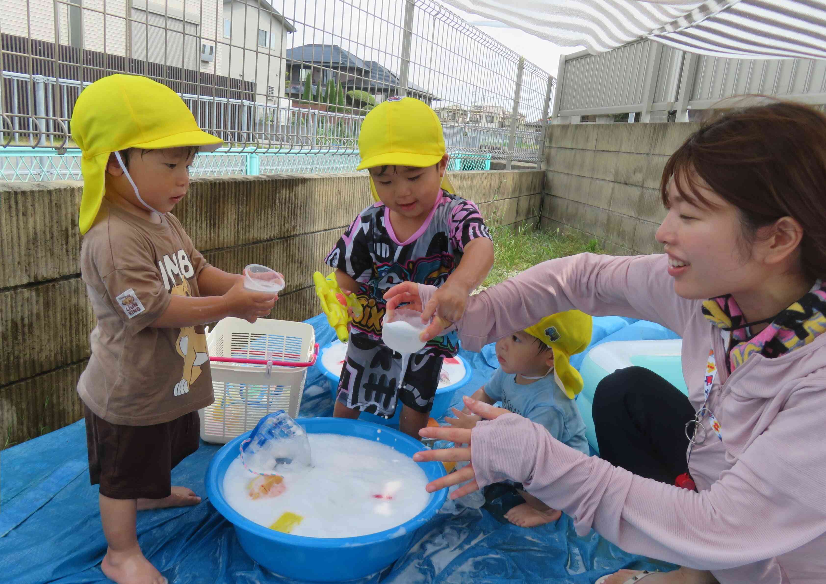 あわあわジュース、でっきあっがり～♪