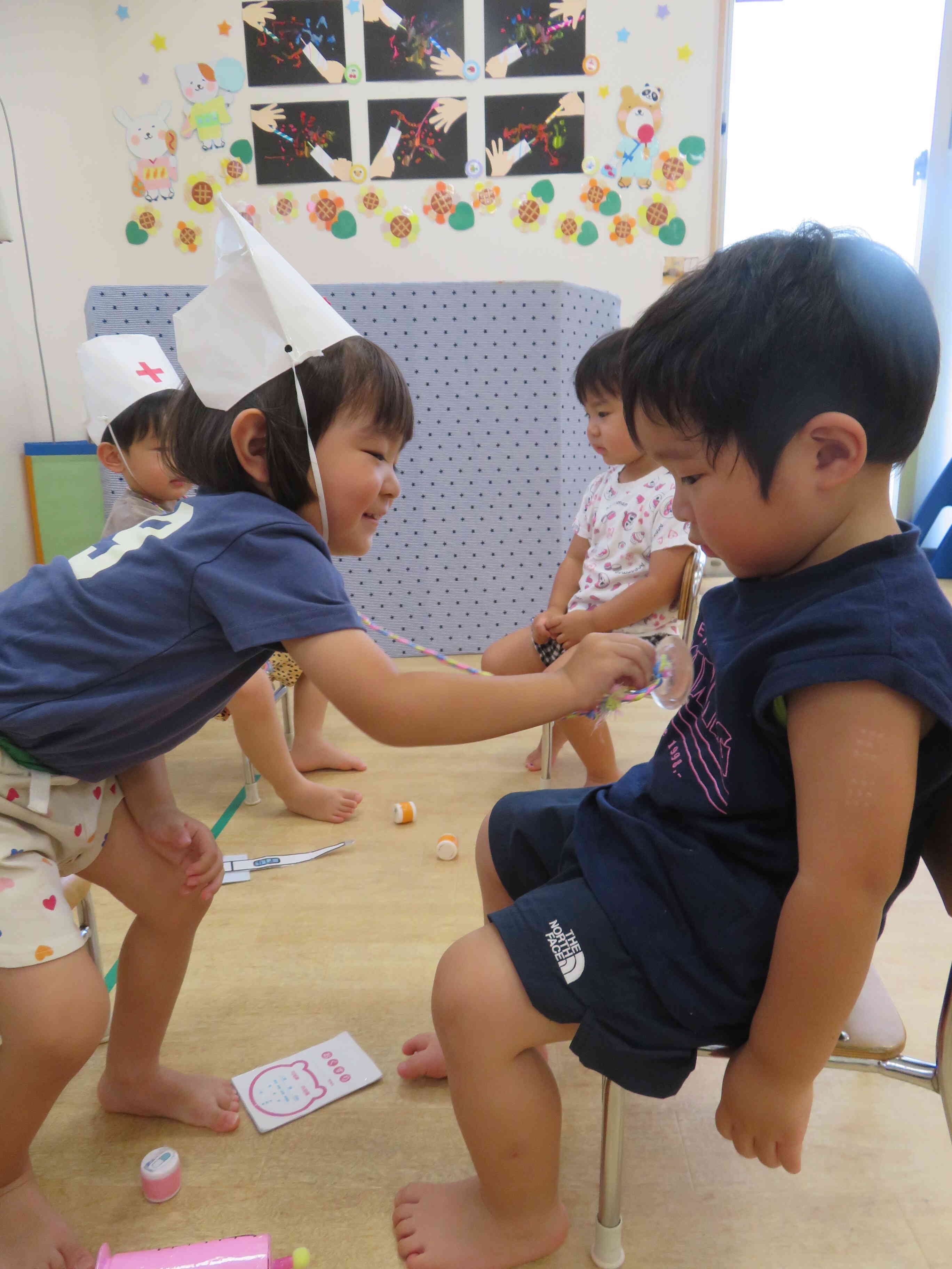 お医者さんごっこしたよ♪
