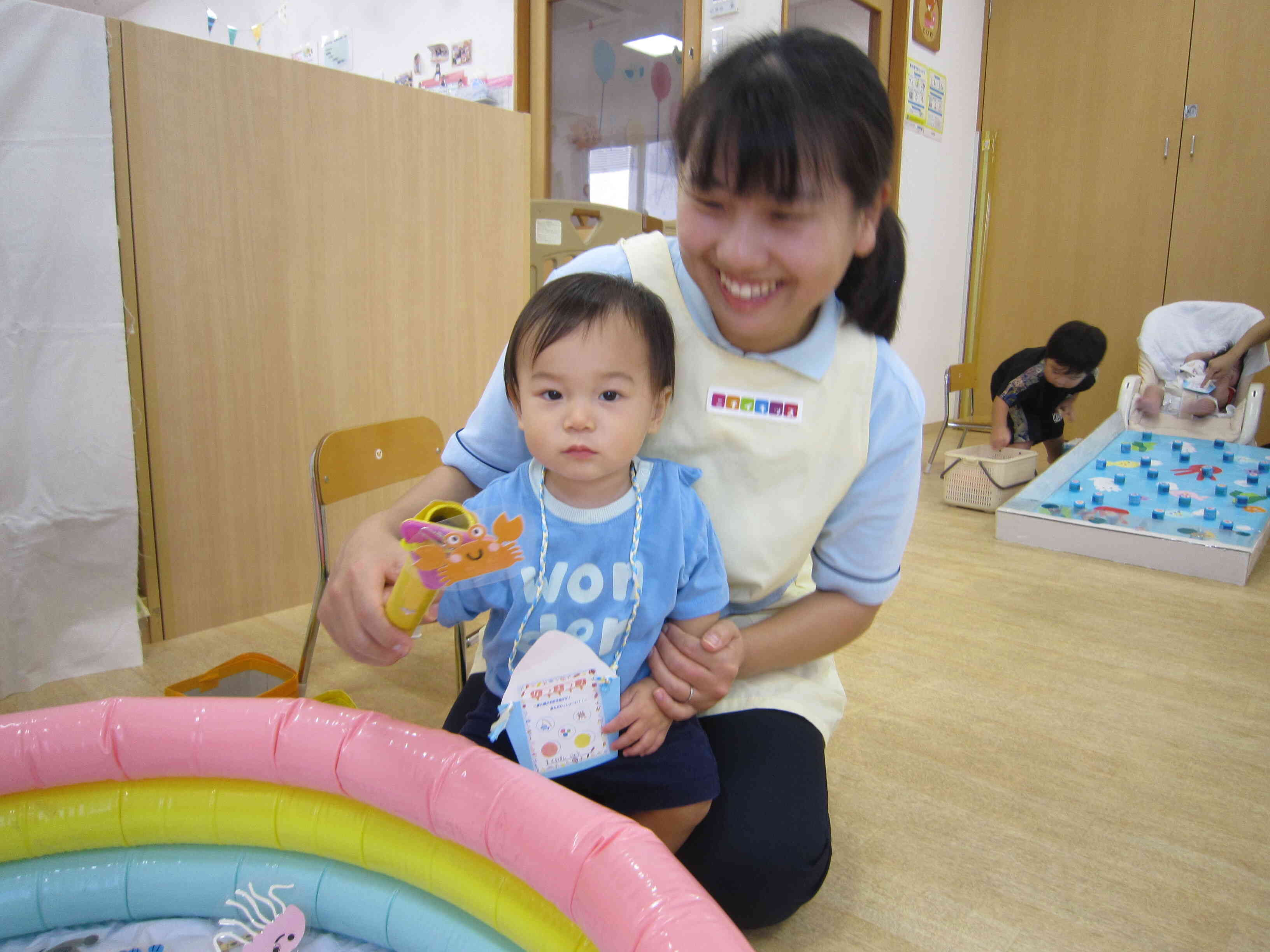 「つれたっ！」先生が一番うれしそうです！！