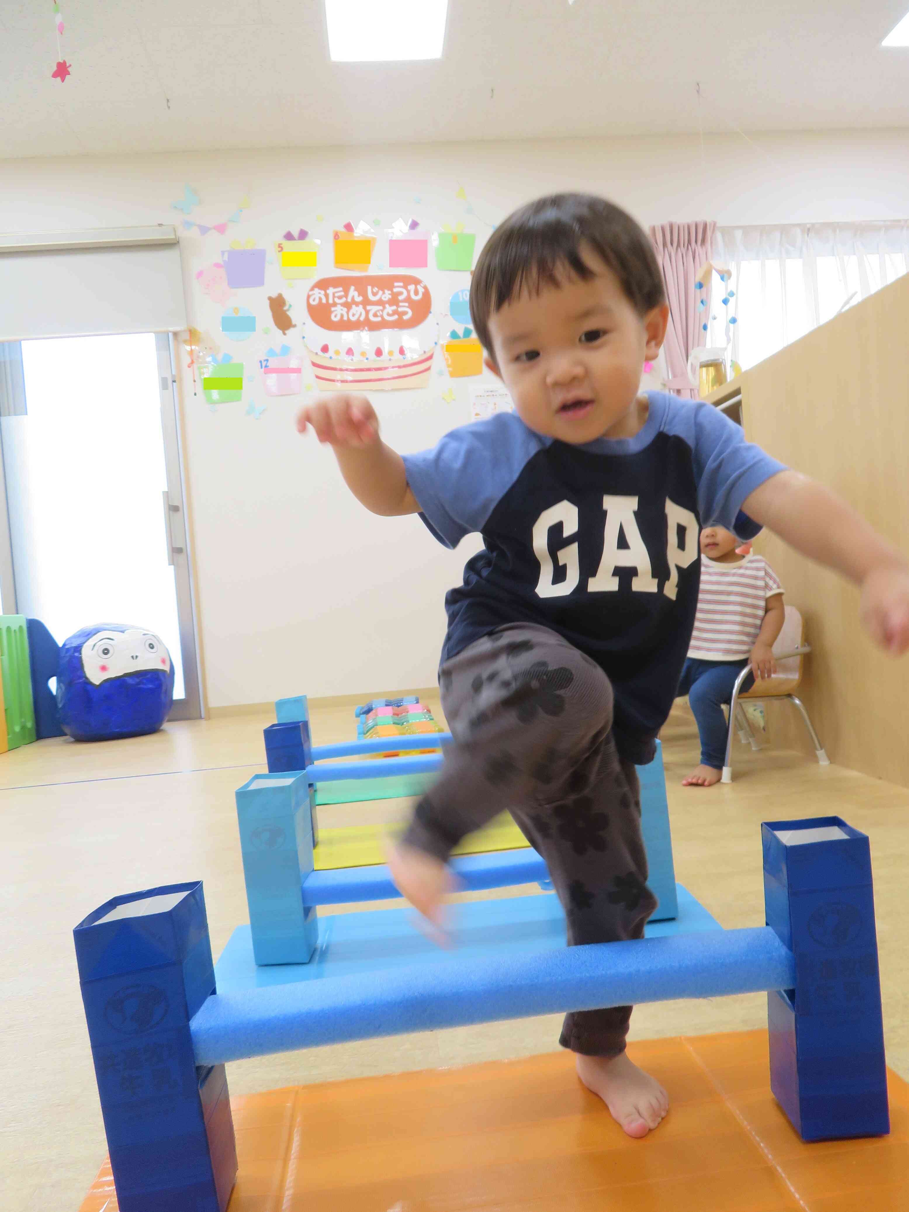 お腹にも足にも力がいるんだよね。『頑張るぞ～』