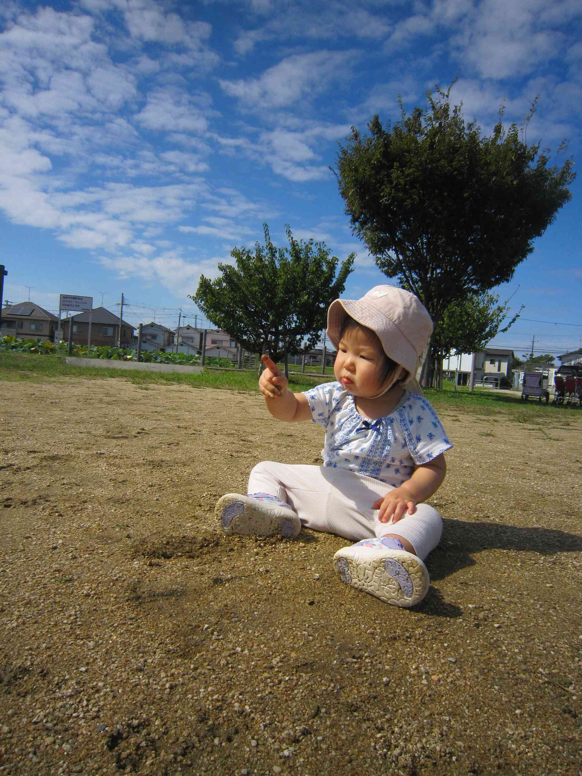 秋のお外は気持ちいいね♪