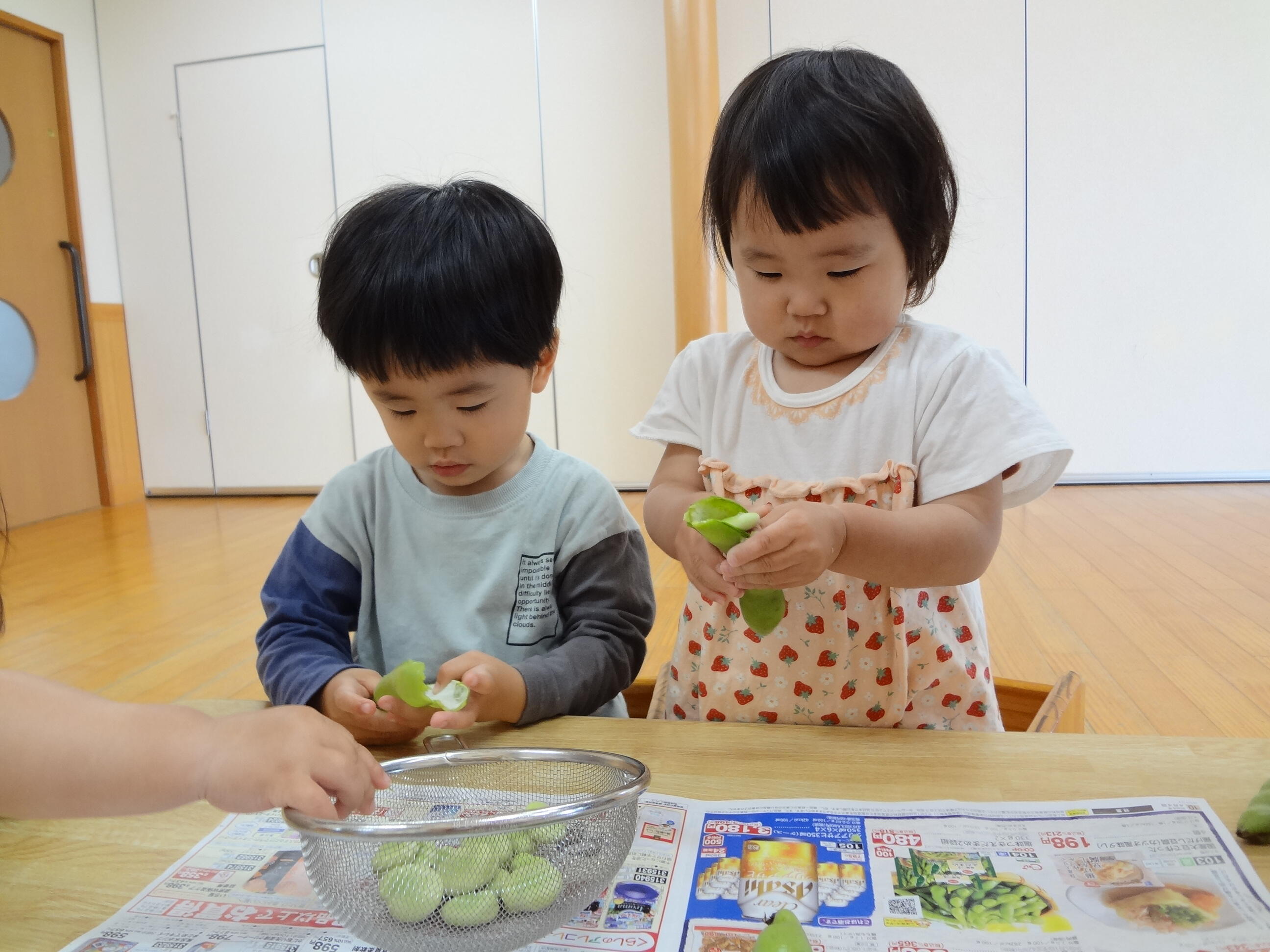 とっても上手に皮むきすることができました！