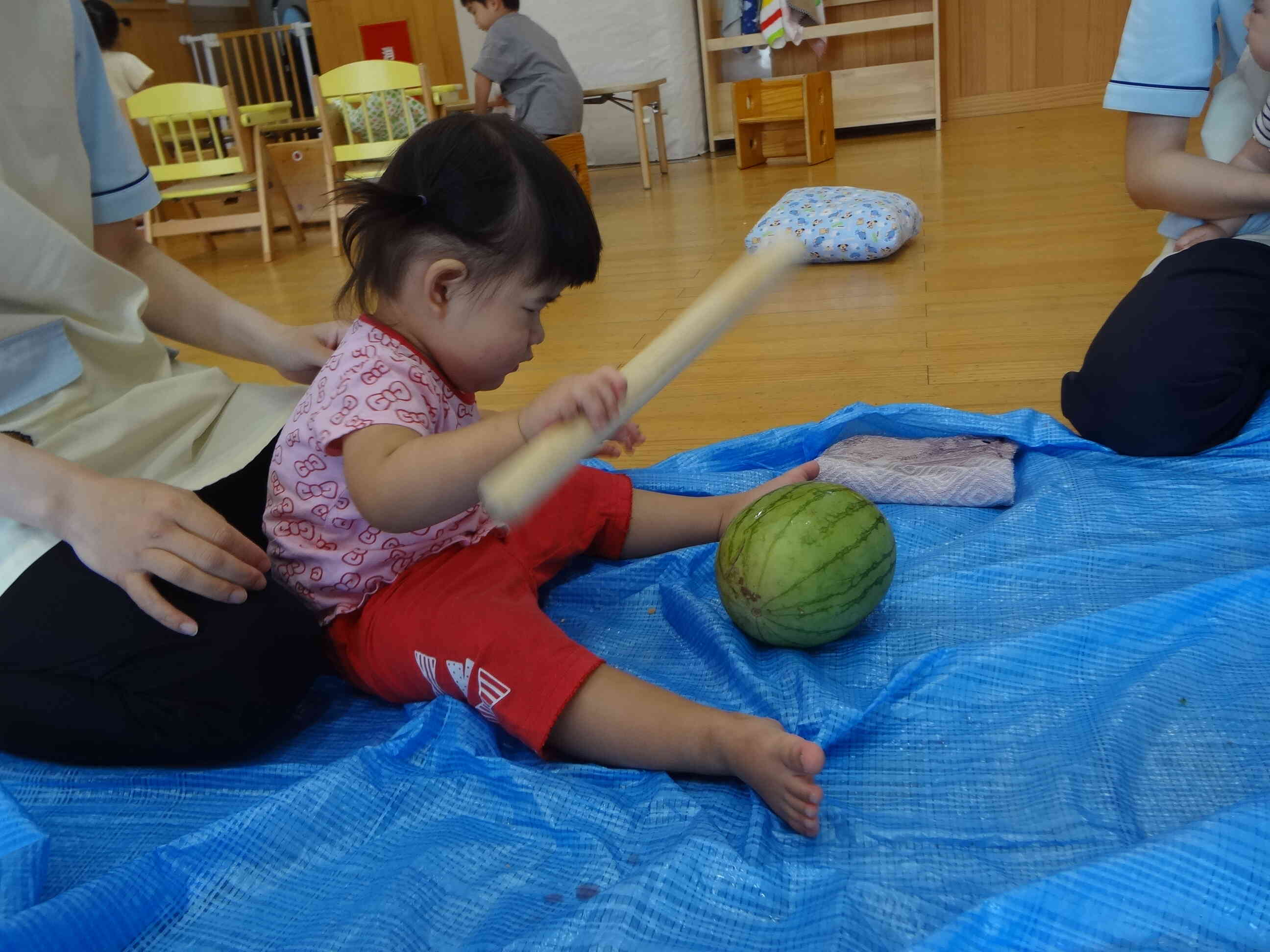 小さいお友だちもやってみます！