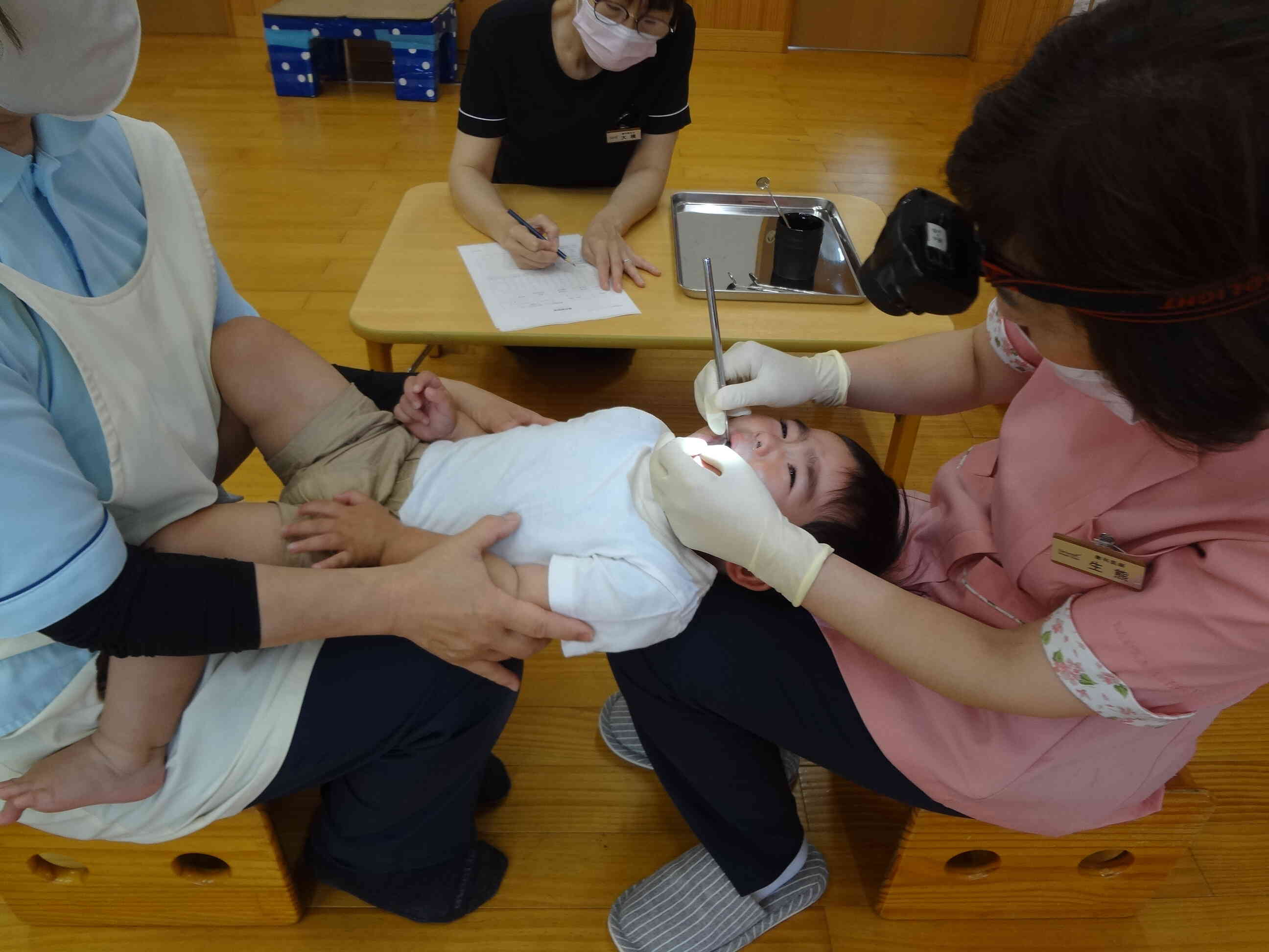 園でははじめての歯科健診、ドキドキしたなぁ!