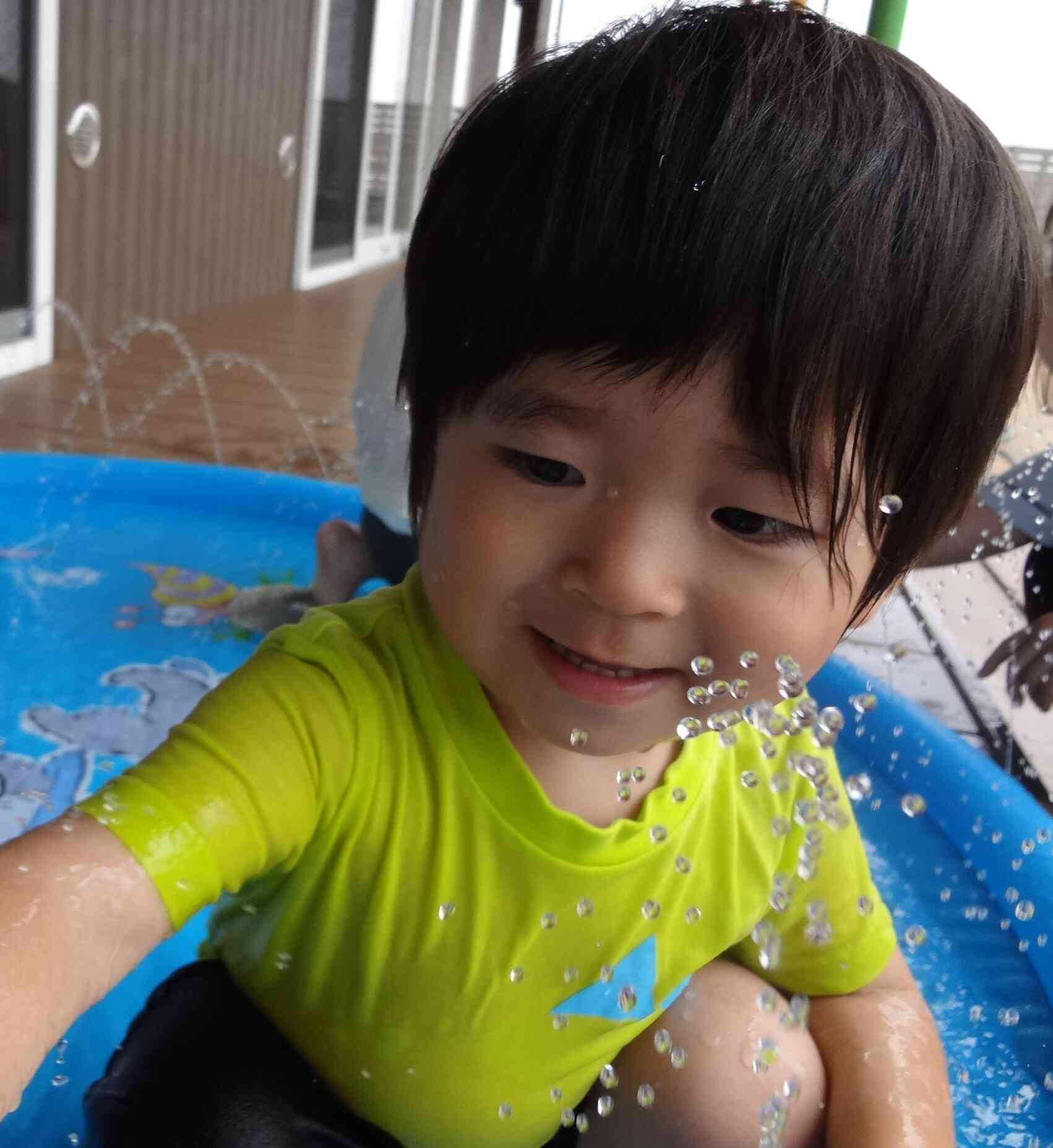 水遊び大好き！