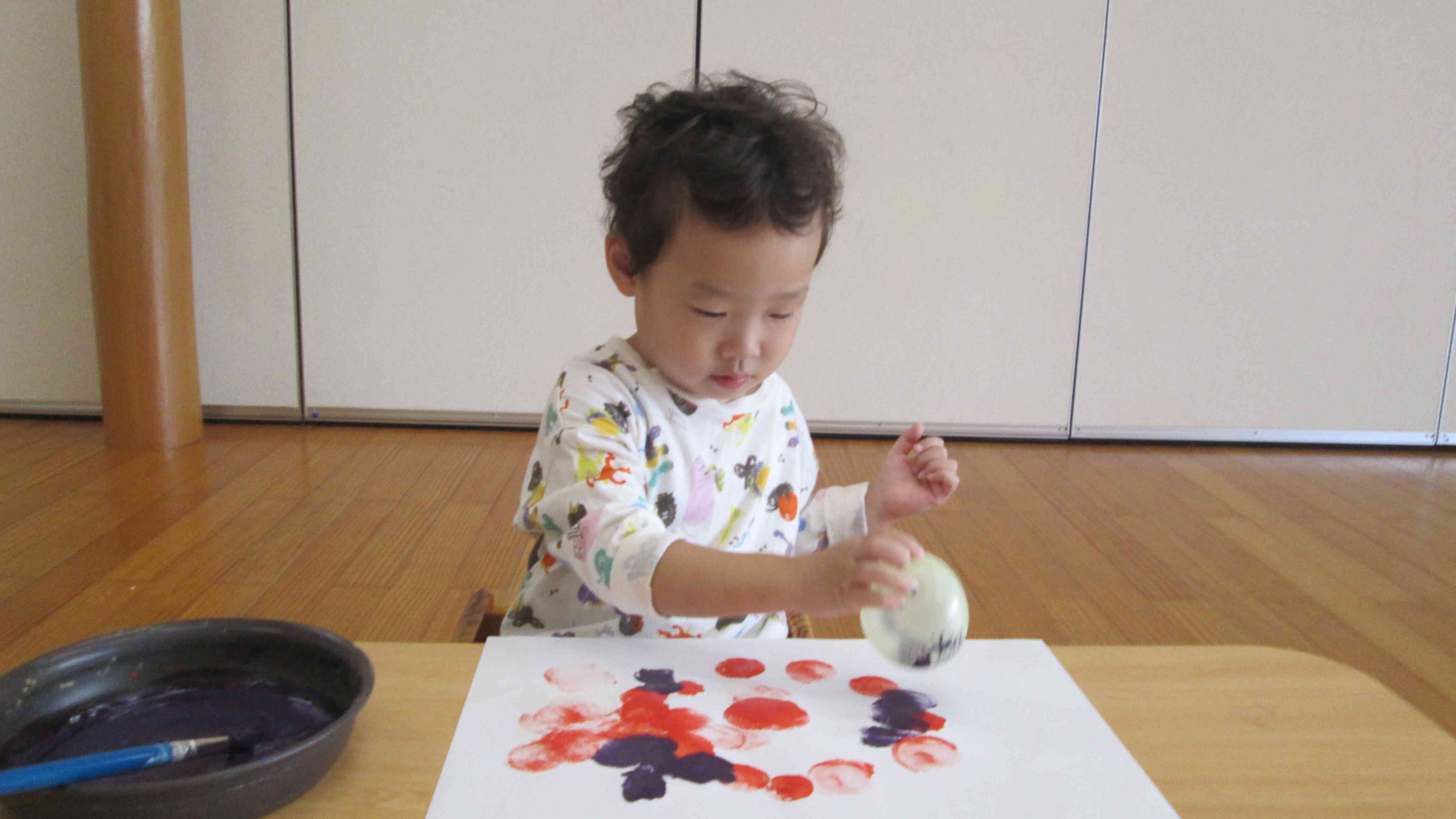 色がついていくのが楽しいね。