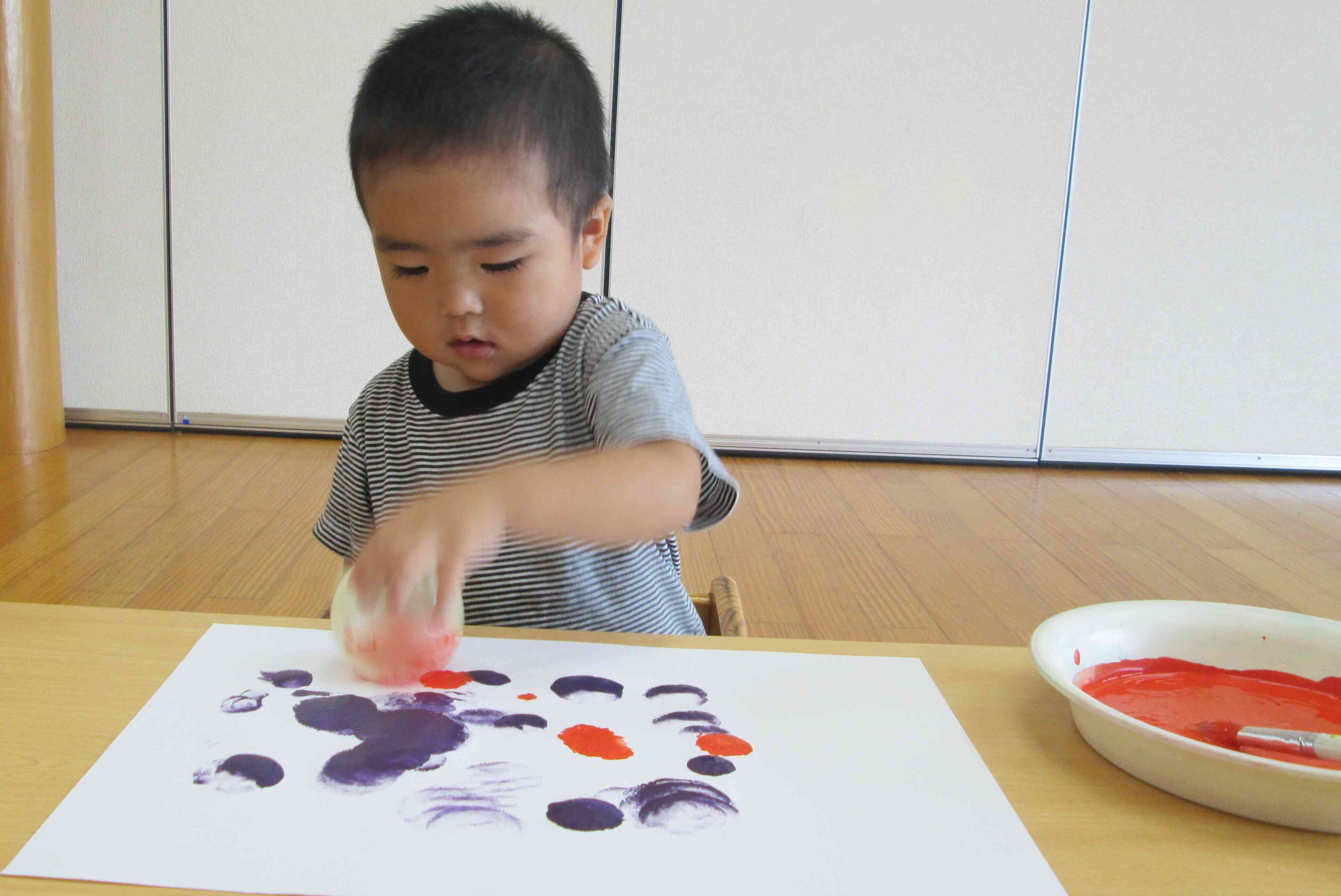 Sくんも集中して一生懸命してくれていました。