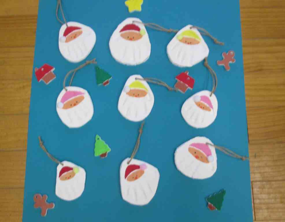 じゃ～ん！こんなかわいいオーナメントになりました。ツリーに飾ってサンタさんを待ちたいと思います。飾ったあとはおうちに持ち帰りますね。