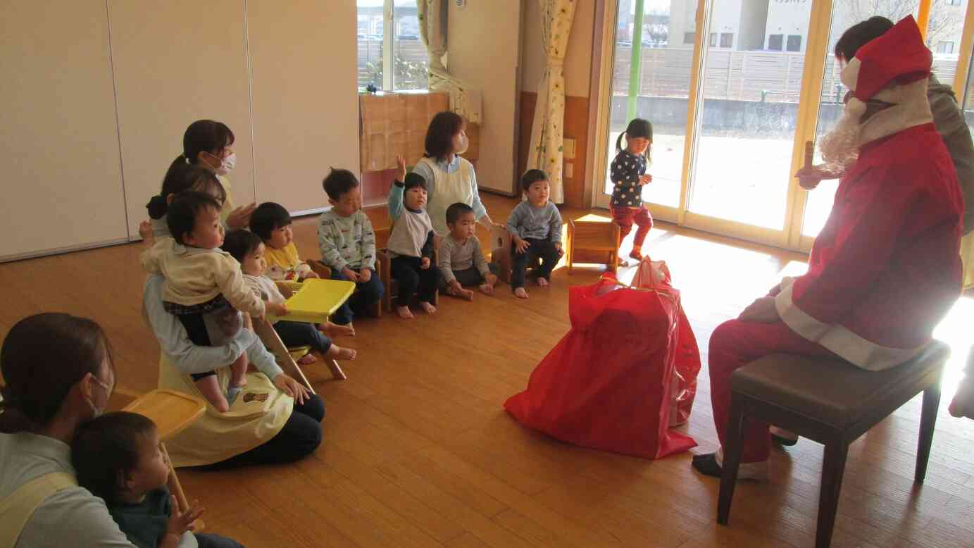 わぁ、サンタさんだ！