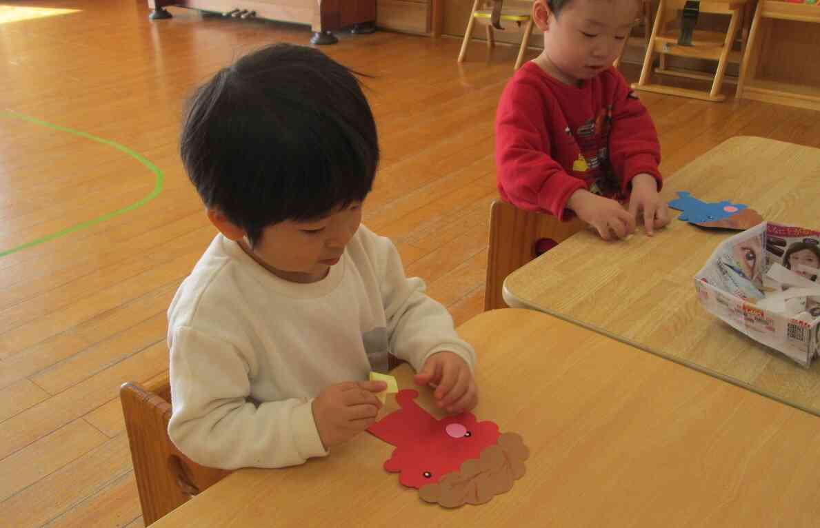 それぞれにかわいい鬼さんができました！