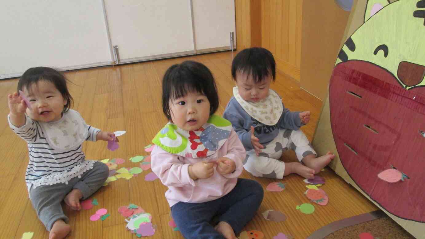 パクパクポットン落としが大好きなお友だちたちです！