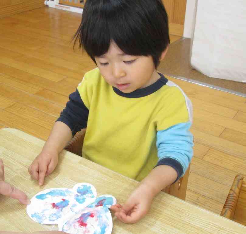 わぁ！上手にできたね。みんなのちょうちょがどう変身するか当日をお楽しみに。