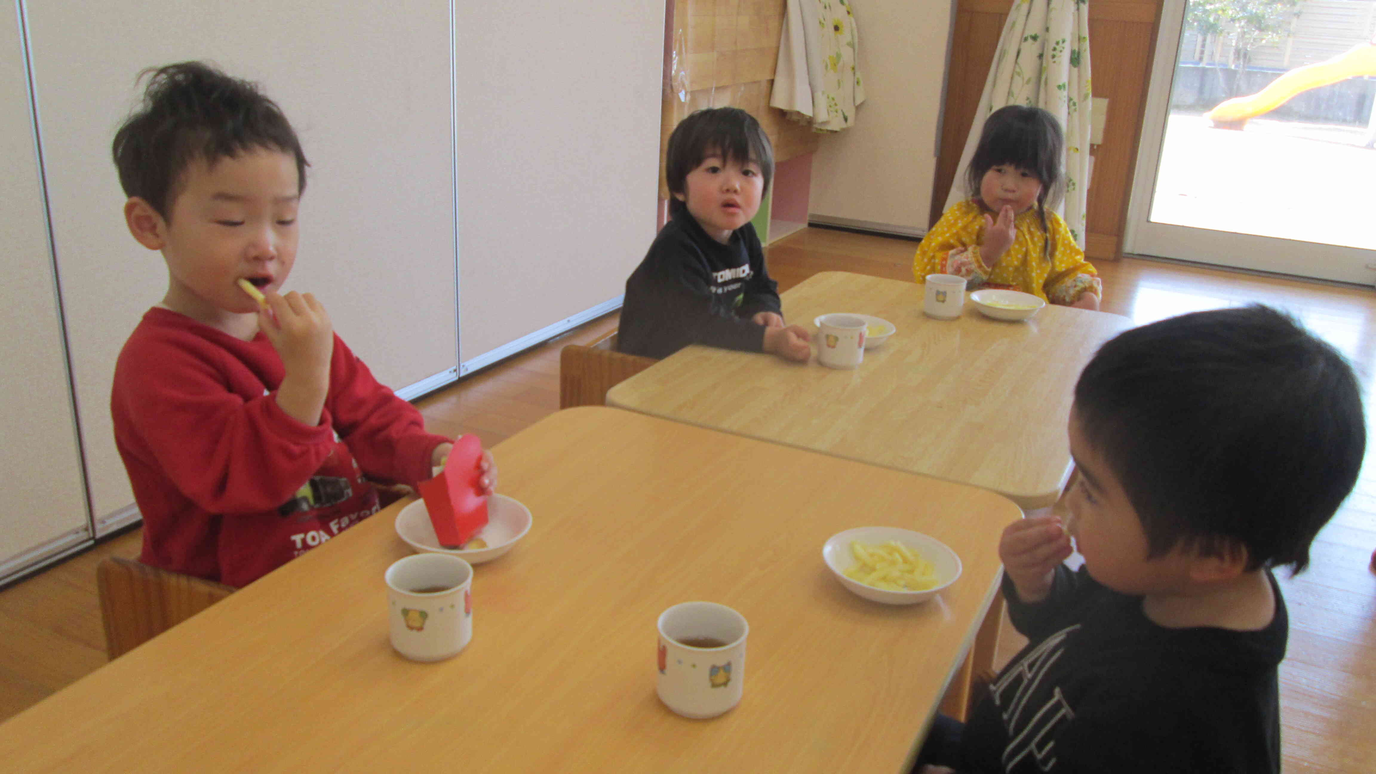 ポテトはみんなも大好き！おいしかったね！