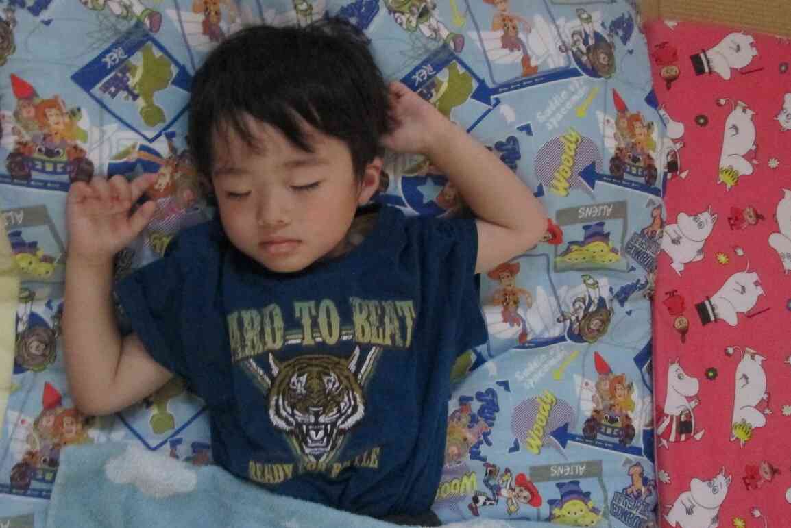 ぼくも一人で寝れるよ！