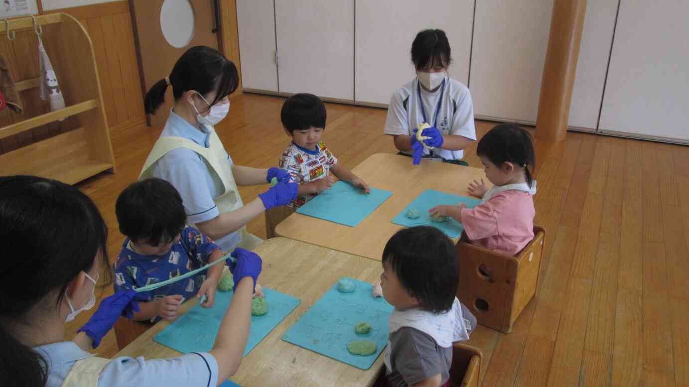 小麦粉ねんども一緒にしたよ！
