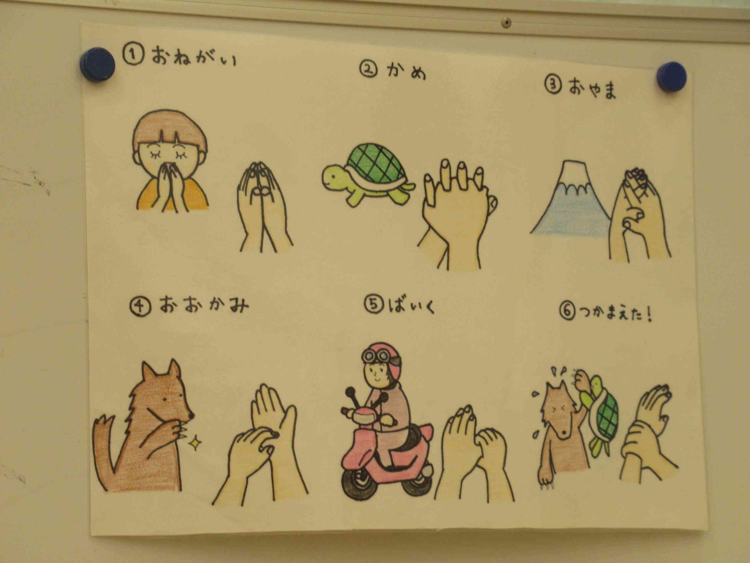 手の洗い方をみて～