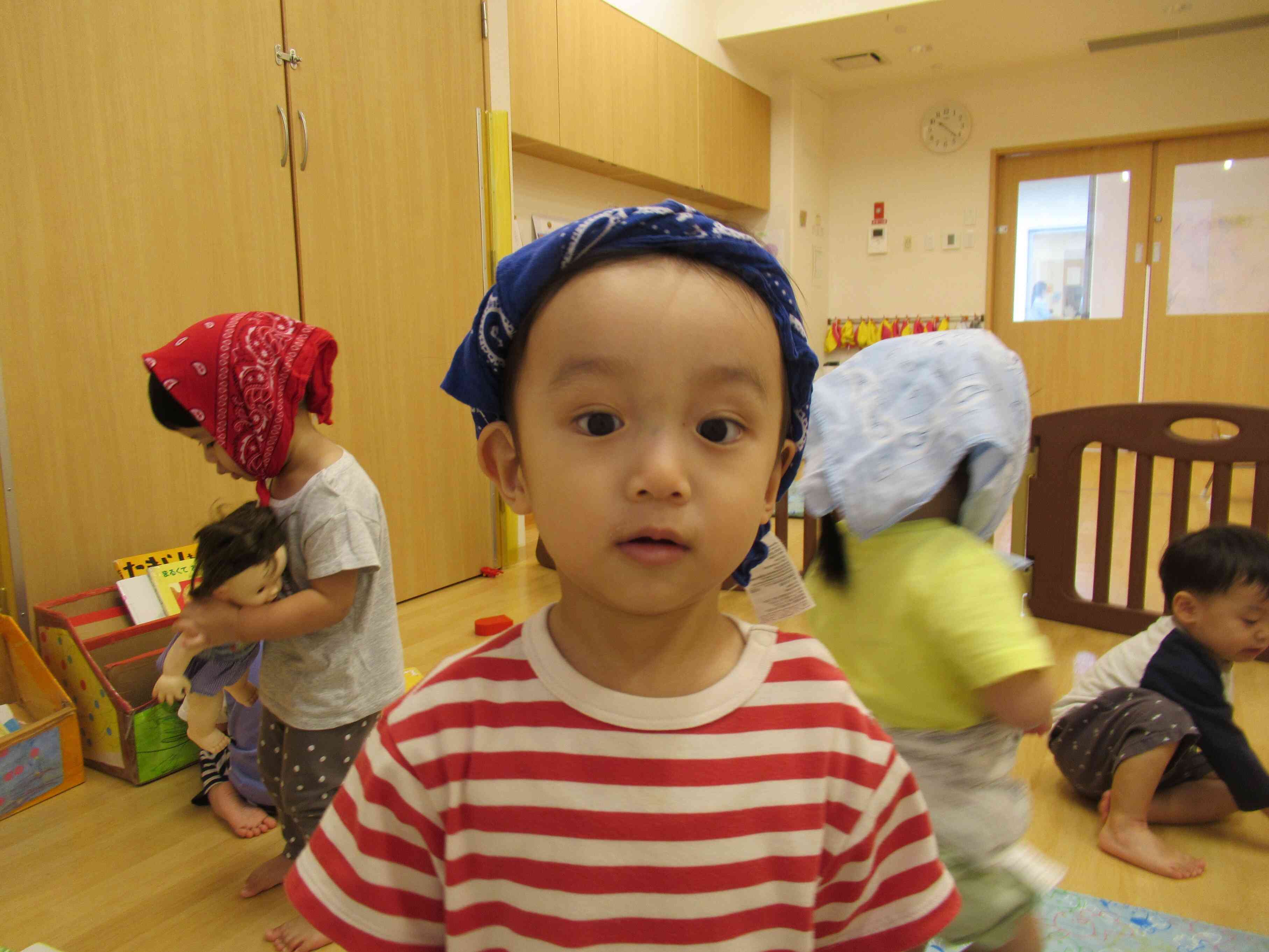 きょとーん。似合ってるかなー