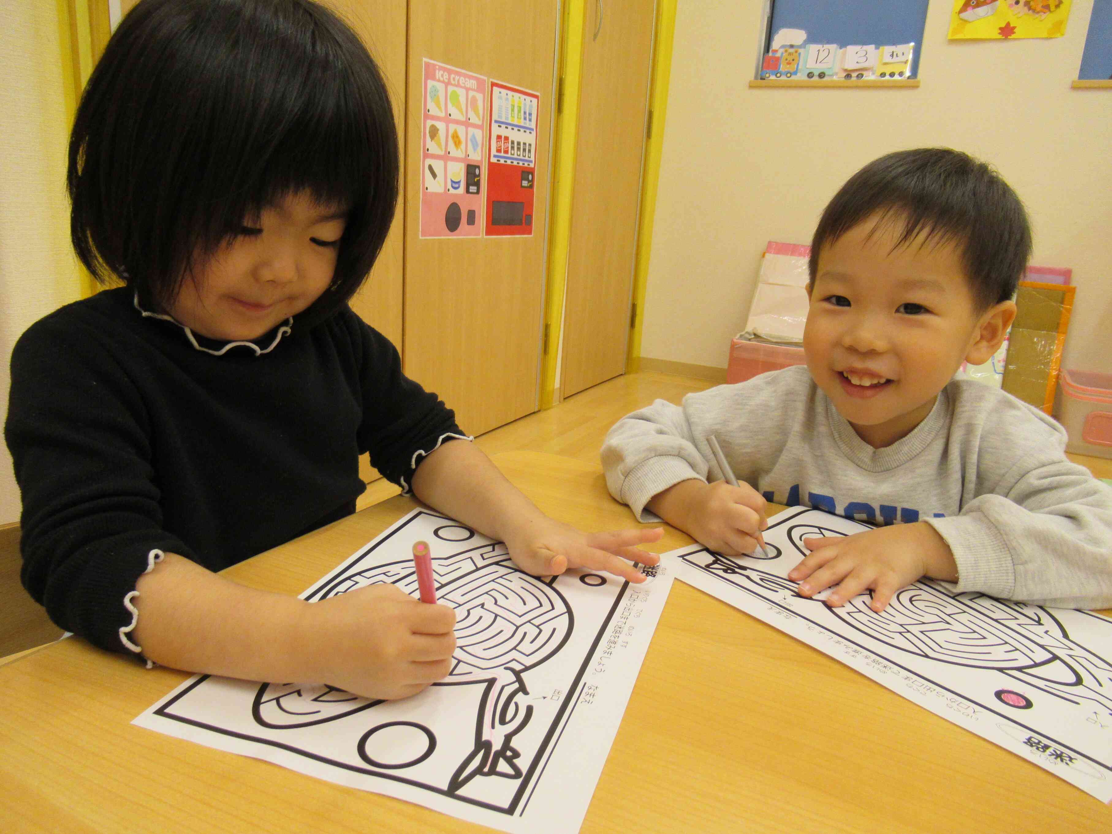 迷路をしているよ～ゴールできるかな？