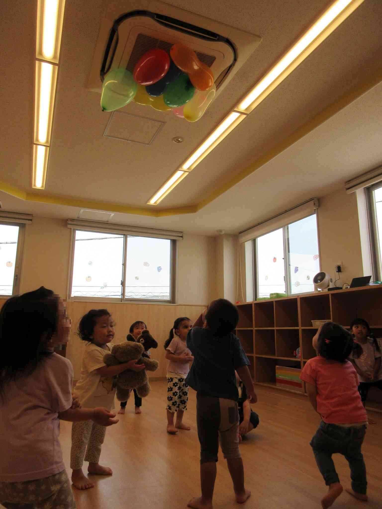 風船が・・・くっついちゃった！？
