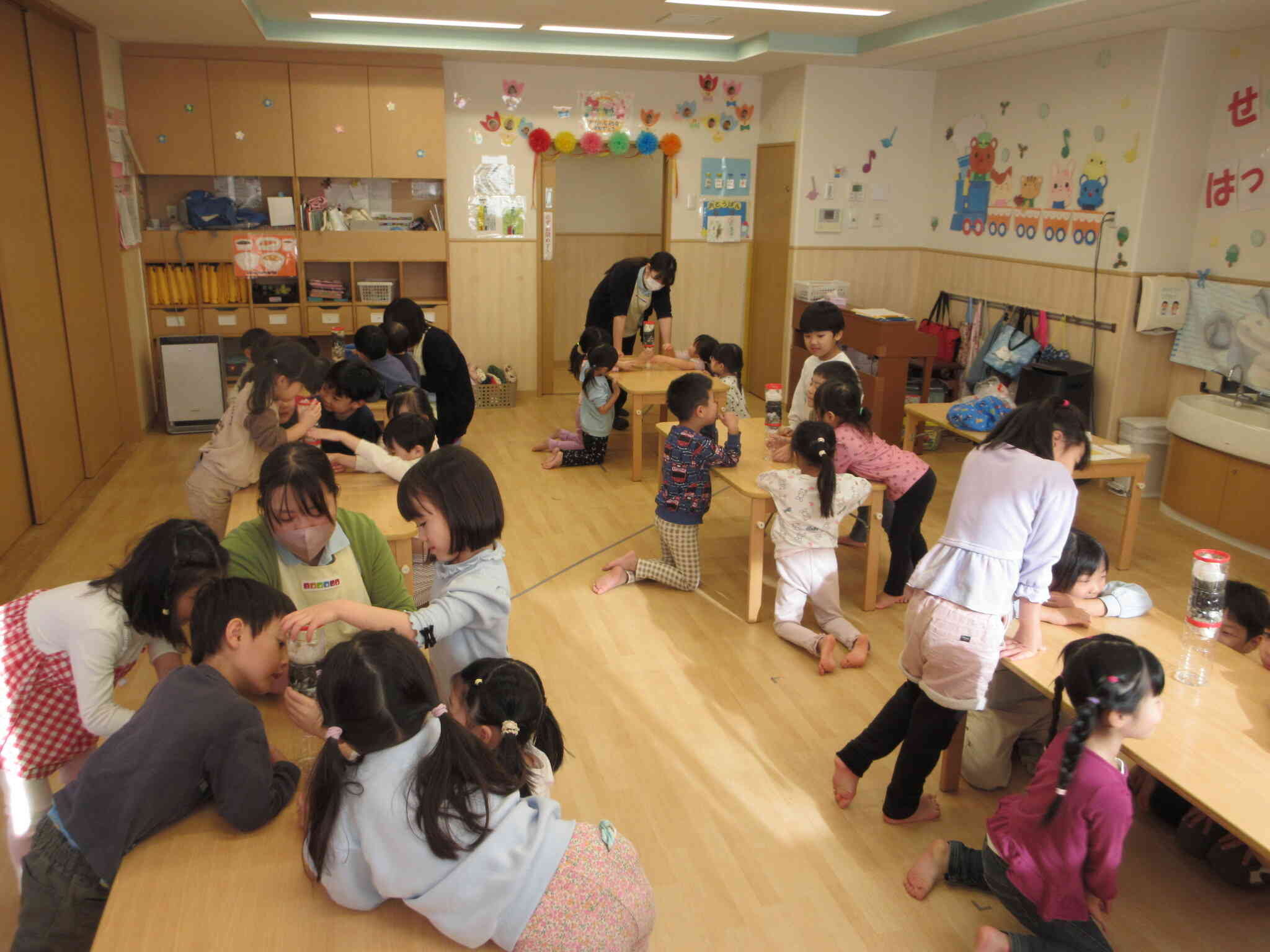 みんなで楽しみながら実験できました♡