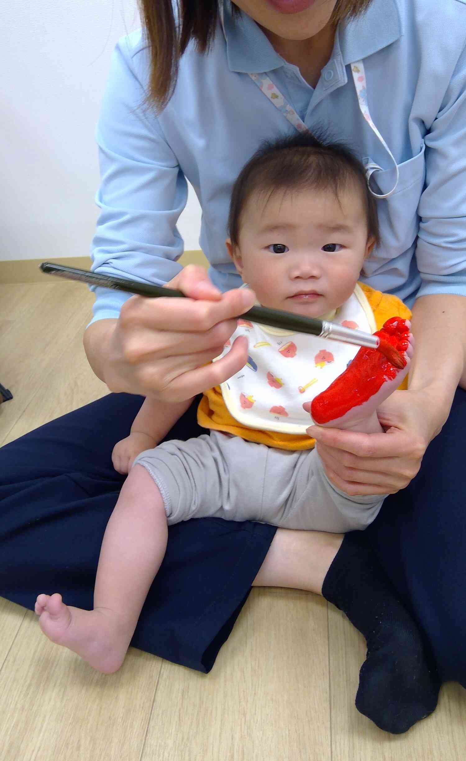 足が赤色になったよ！