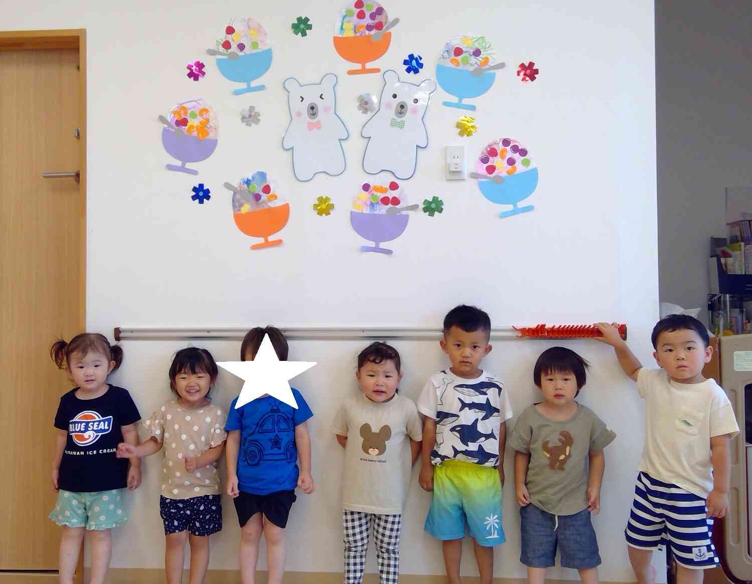 フルーツいっぱいのかき氷が仕上がりました☆