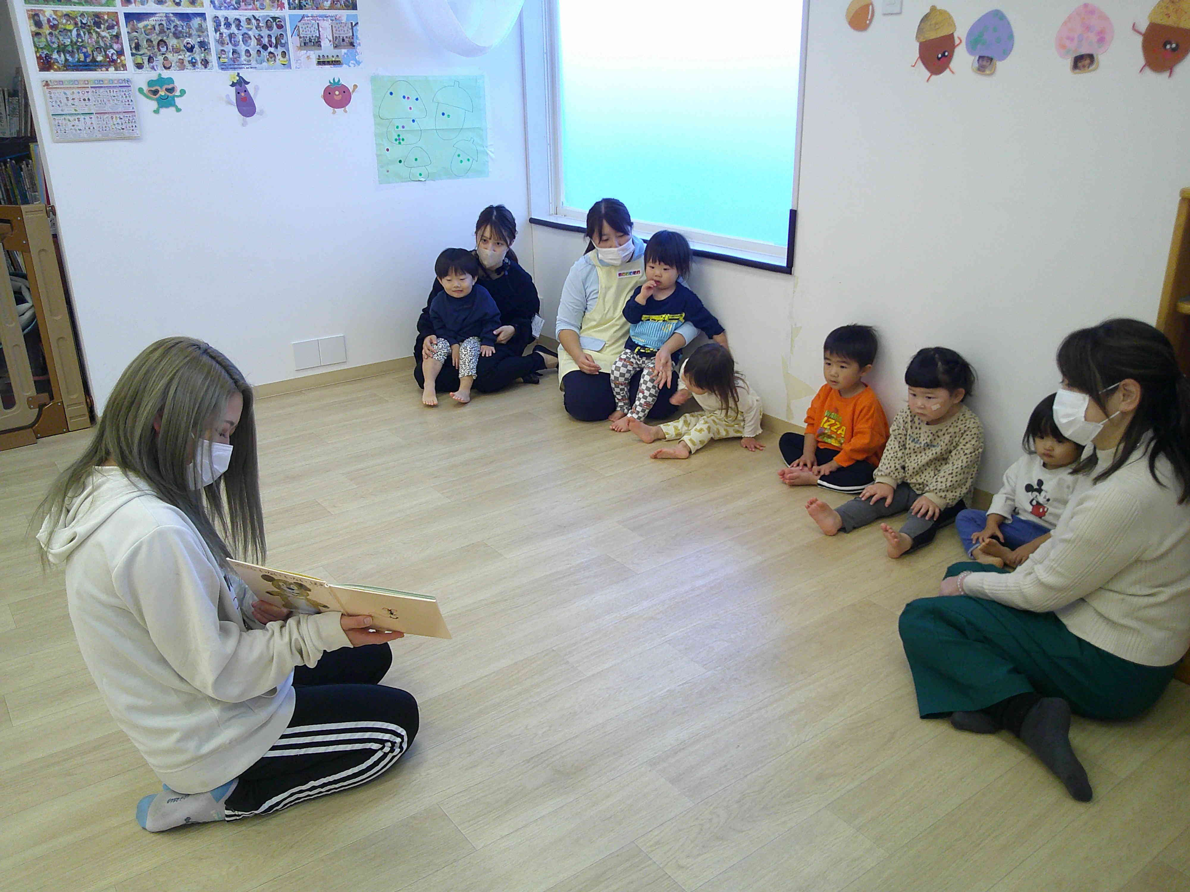 絵本を読んでもらったよ