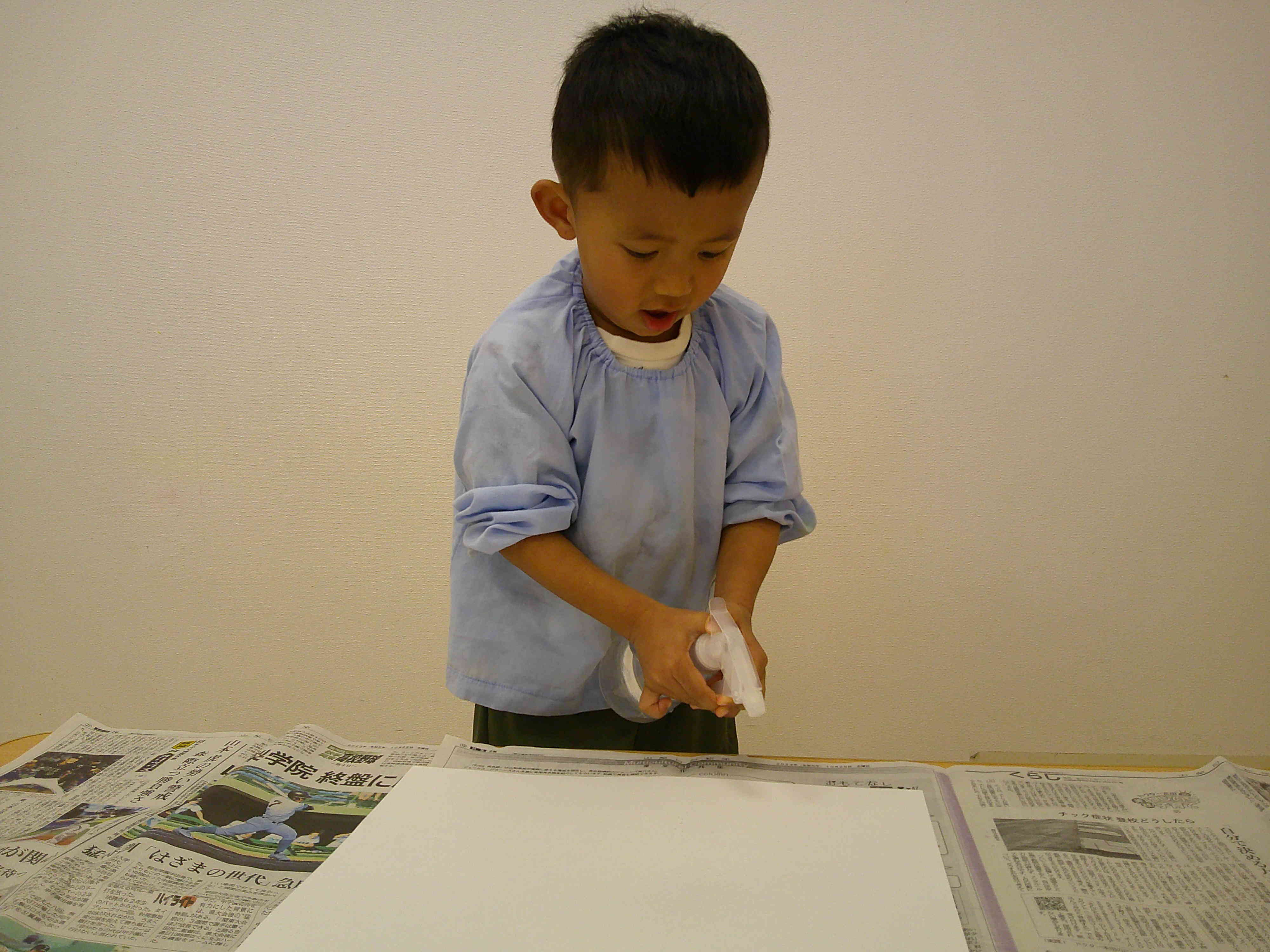 初めてのにじみ絵⭐︎