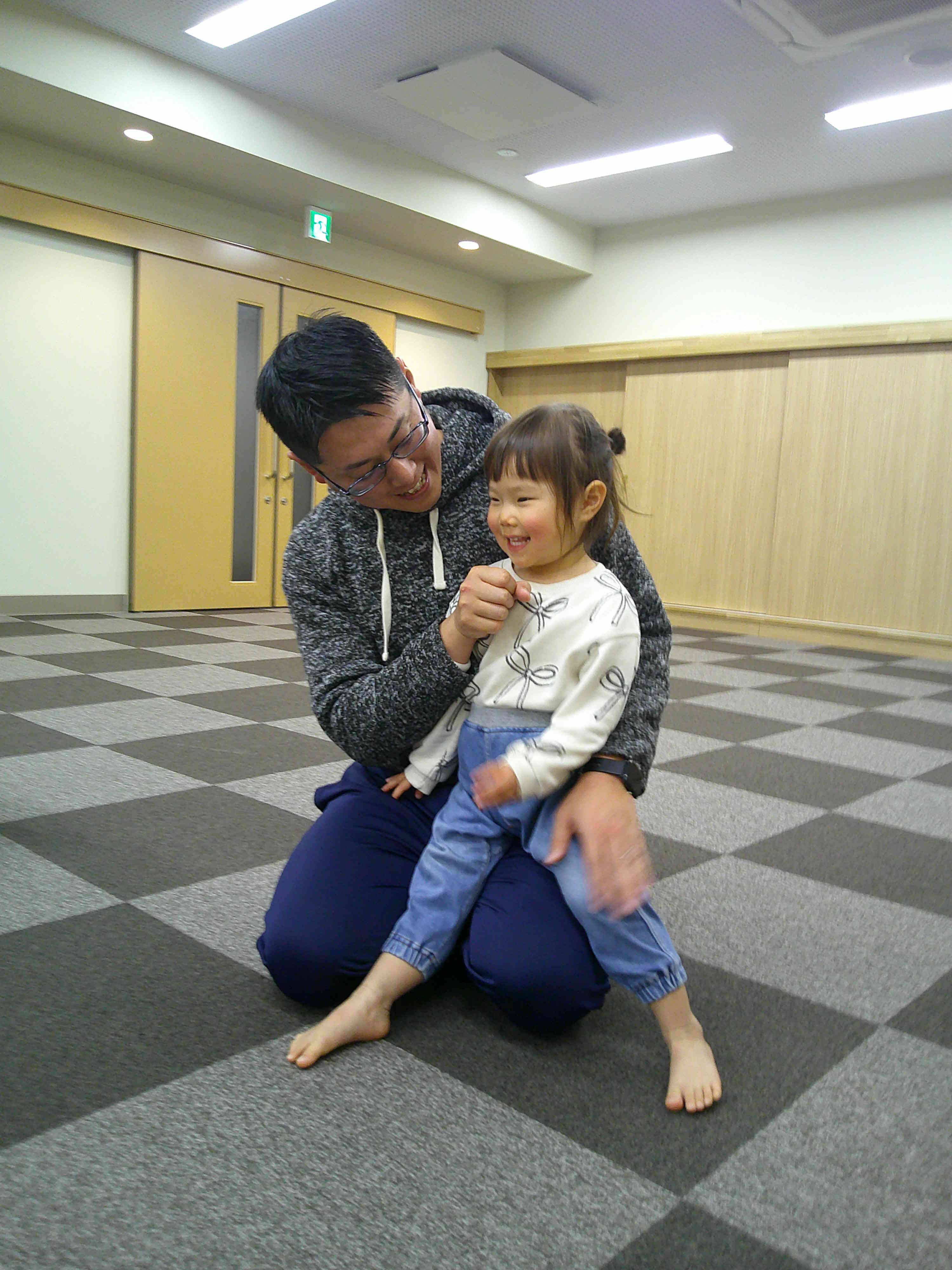 自己紹介はお父さんのマイクでしっかりと名前を答えてくれました。