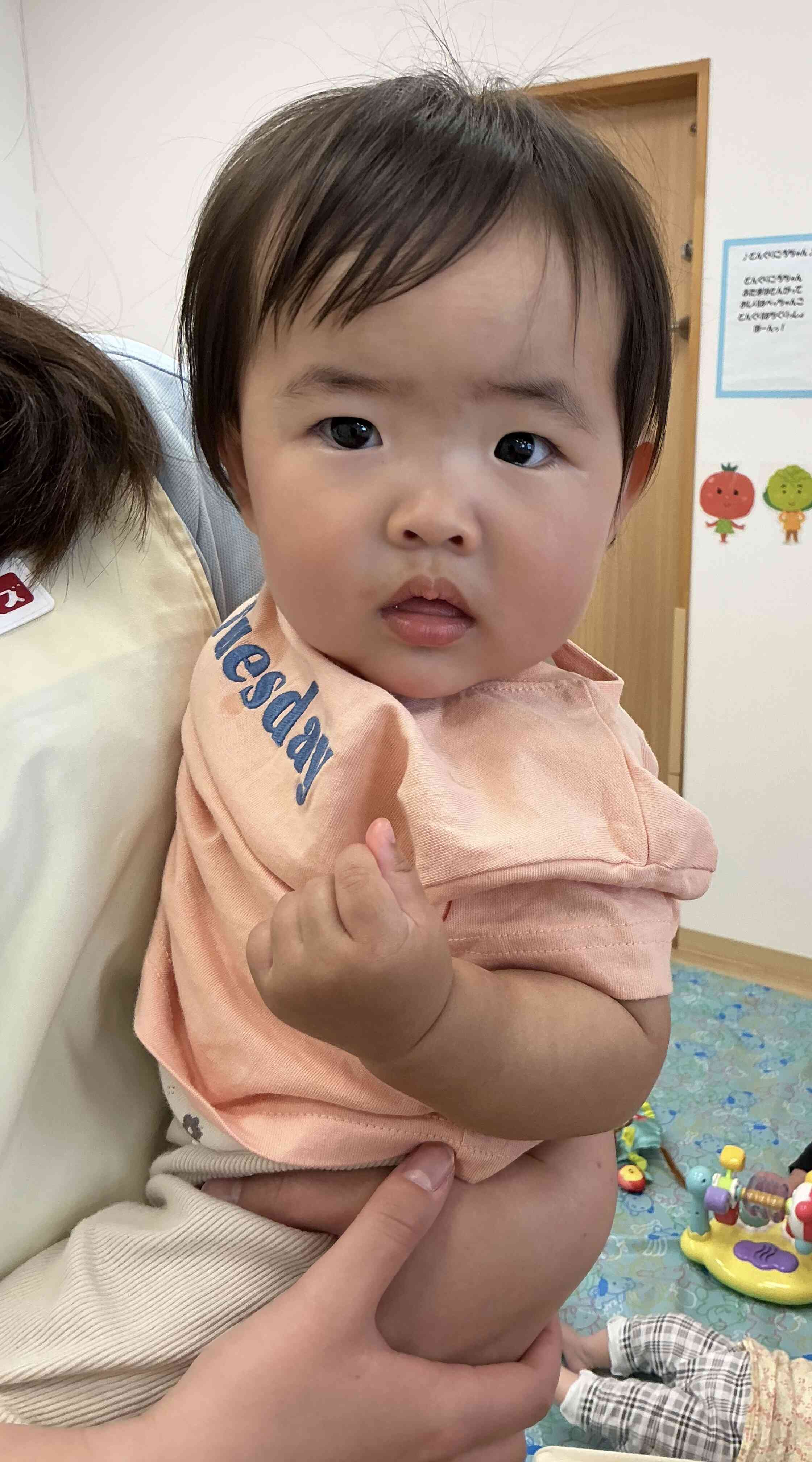 ひよこ組(0歳児)6月の様子