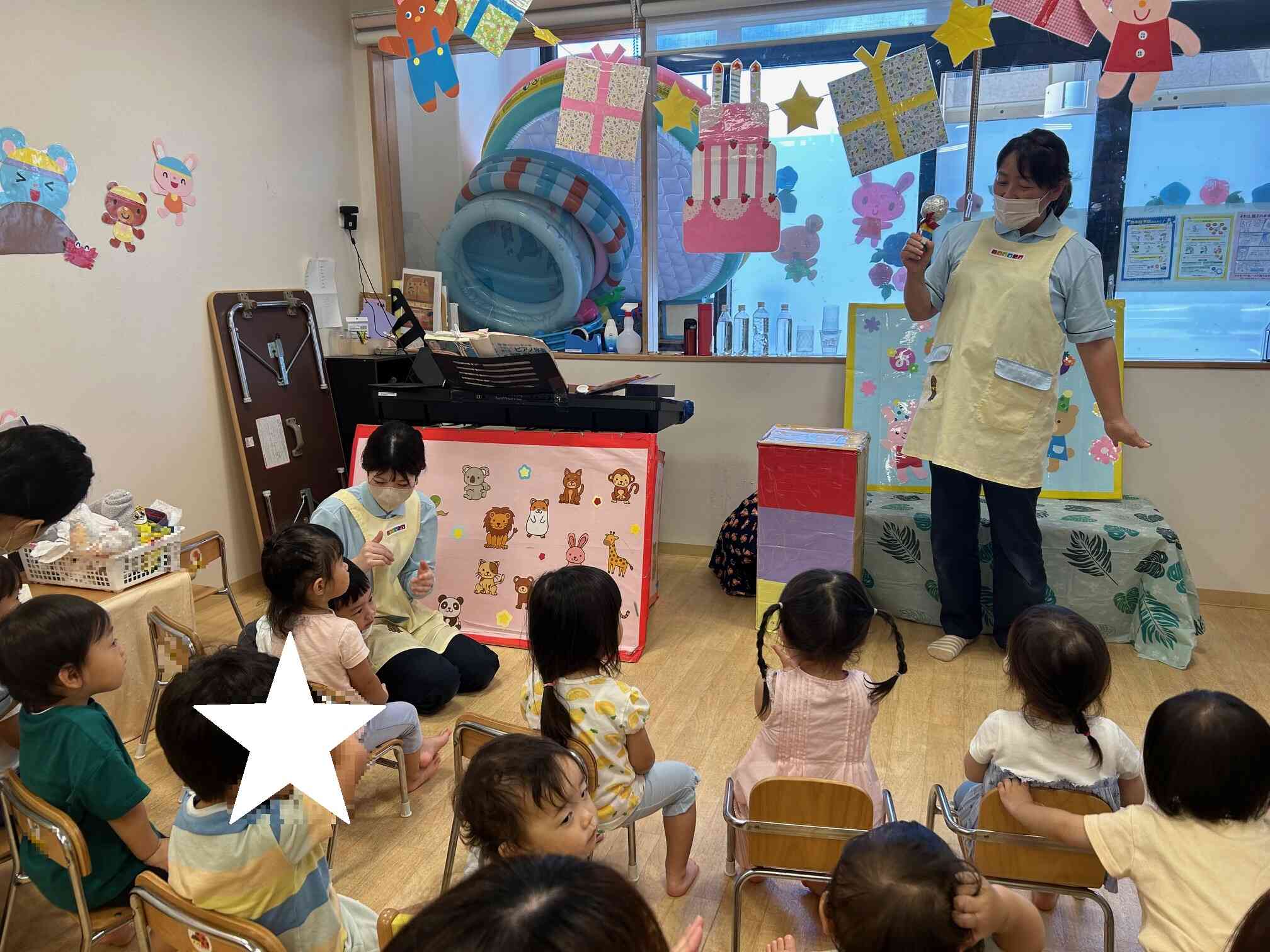7月生まれの誕生会をしました♪