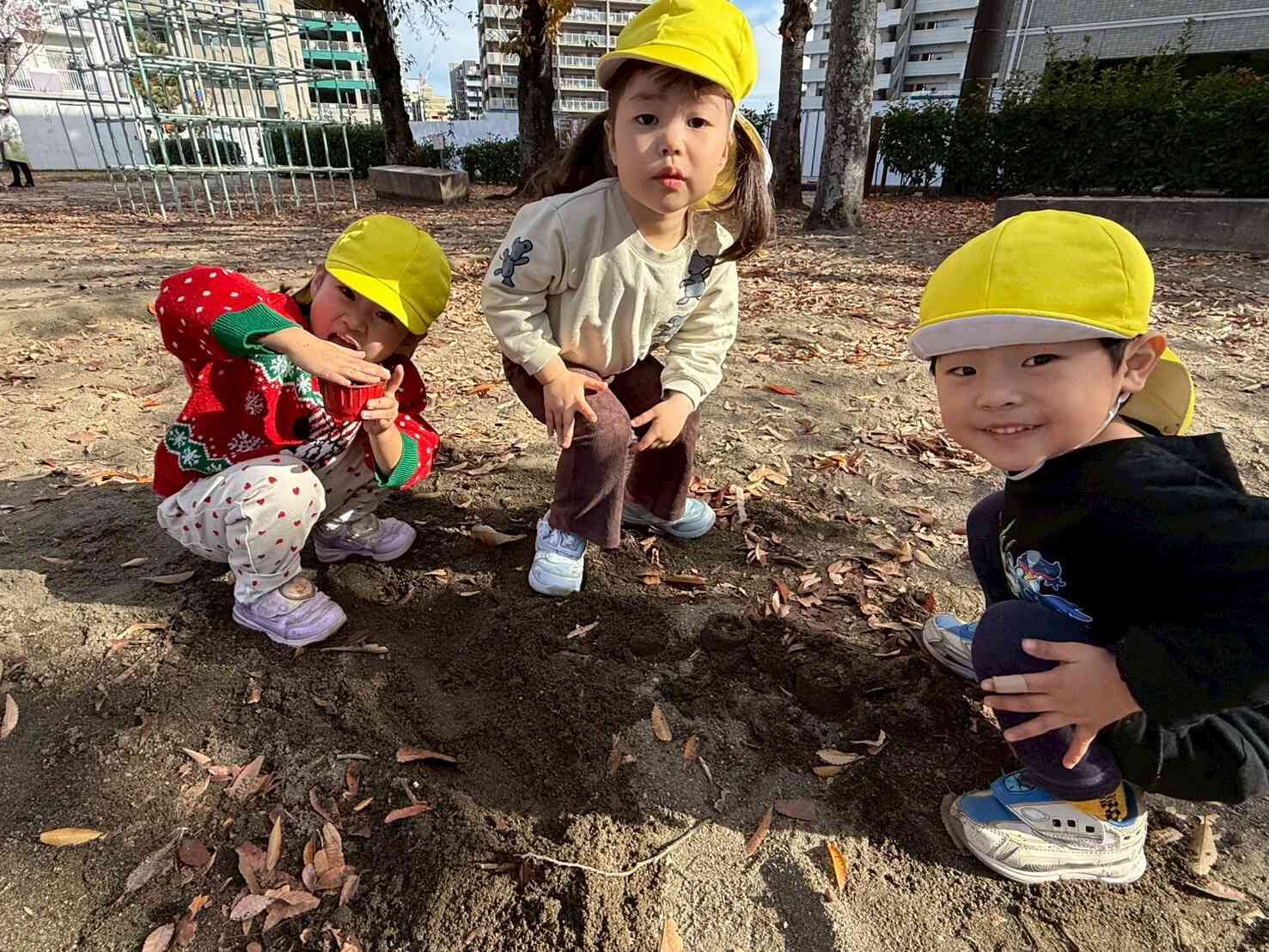 戸外活動の様子（うさぎ組）