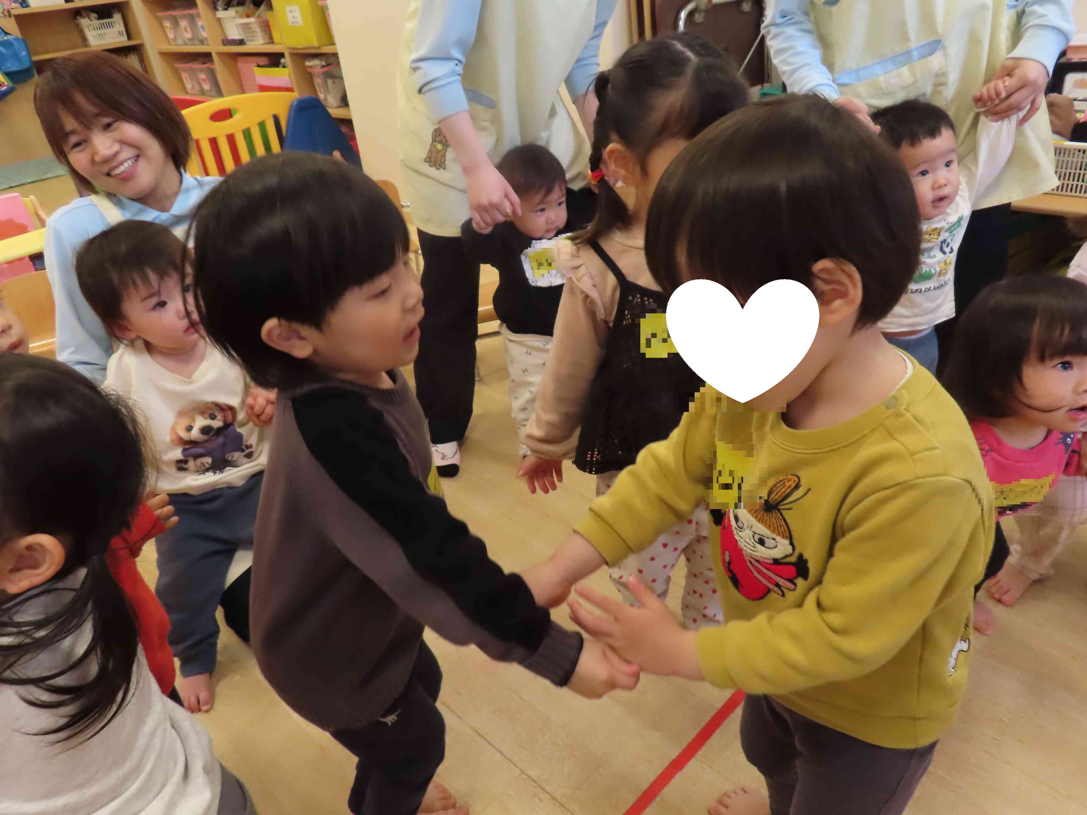 同じクラスのお友だちと一緒に♪