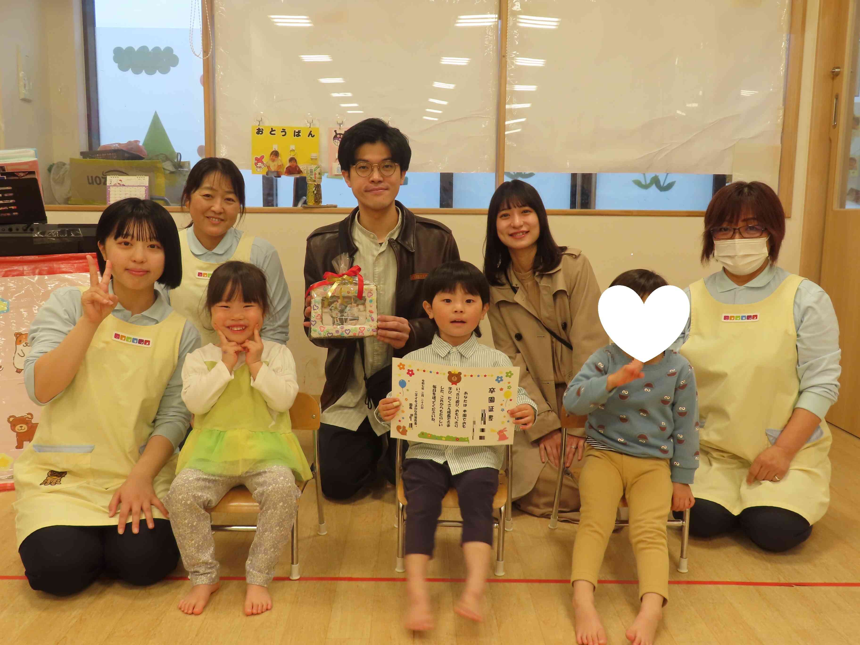 修了・卒園式のワンシーン♡