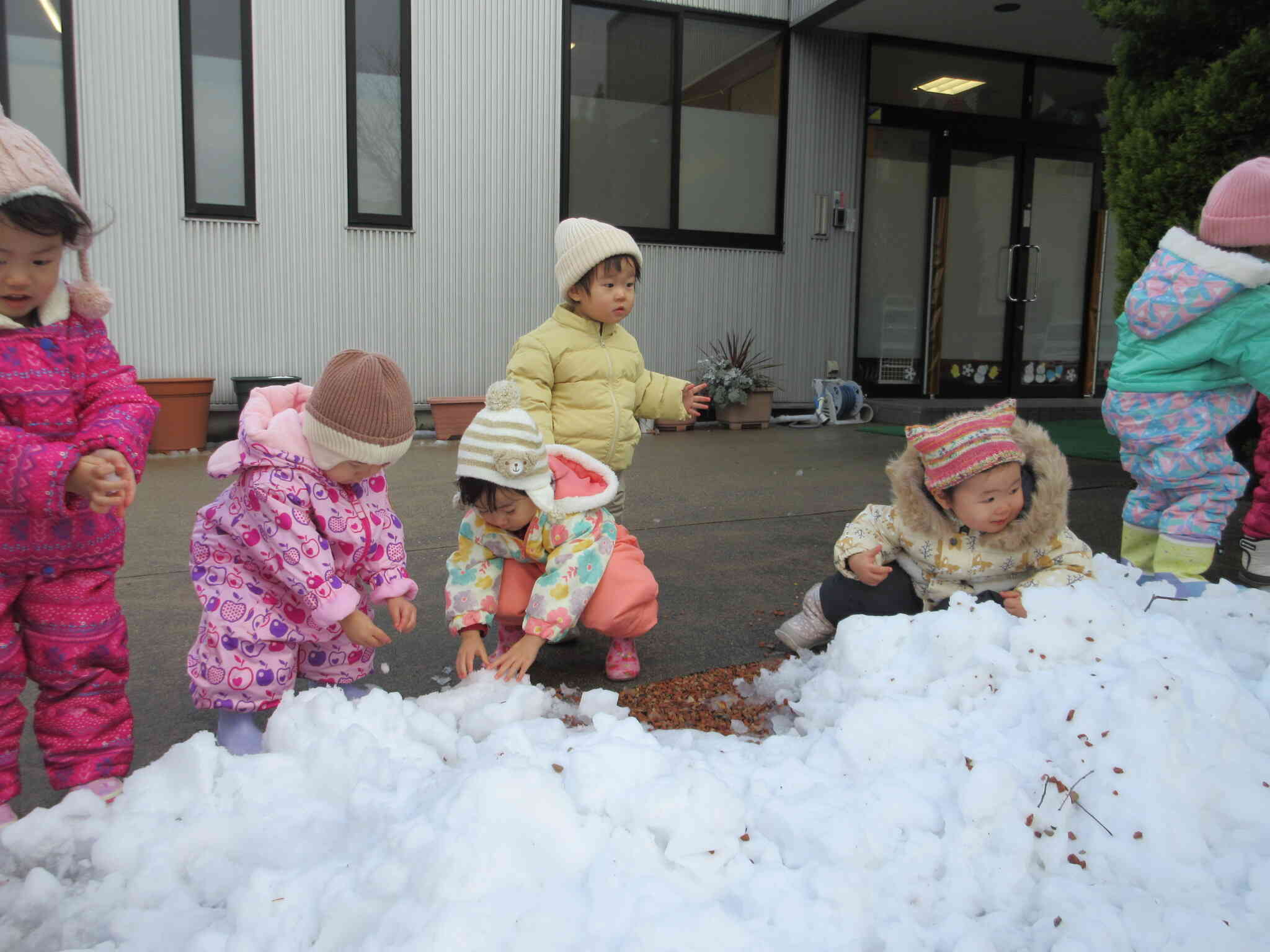 雪が降ったよ