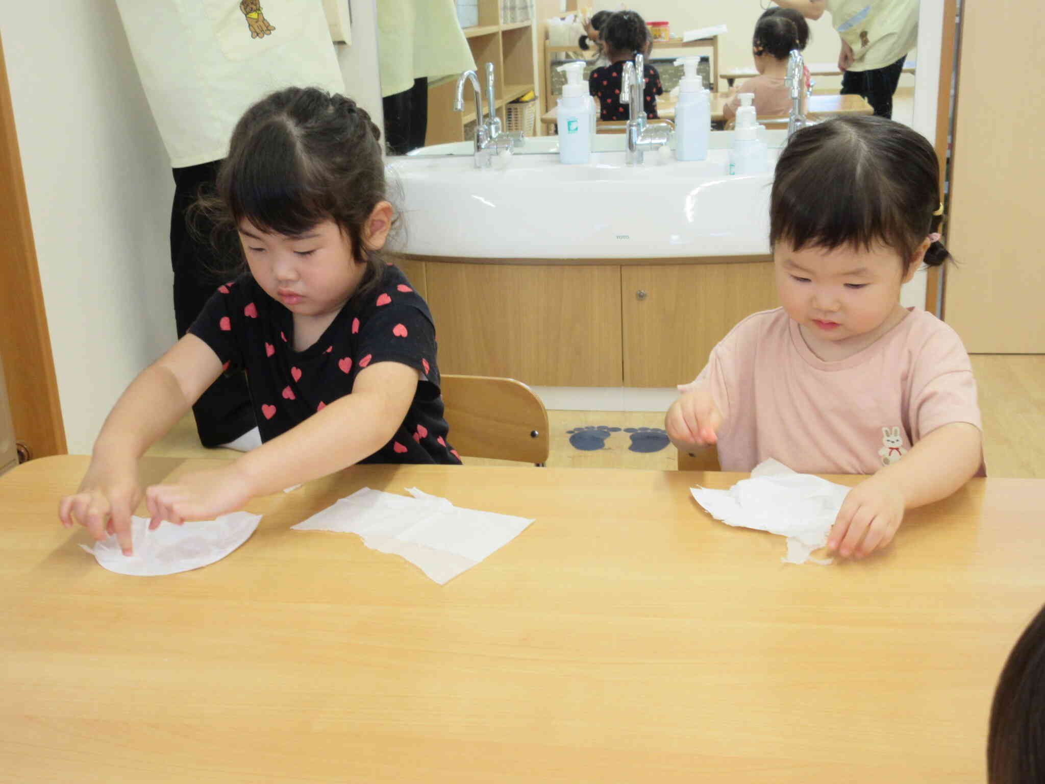 かき氷製作（2歳児）