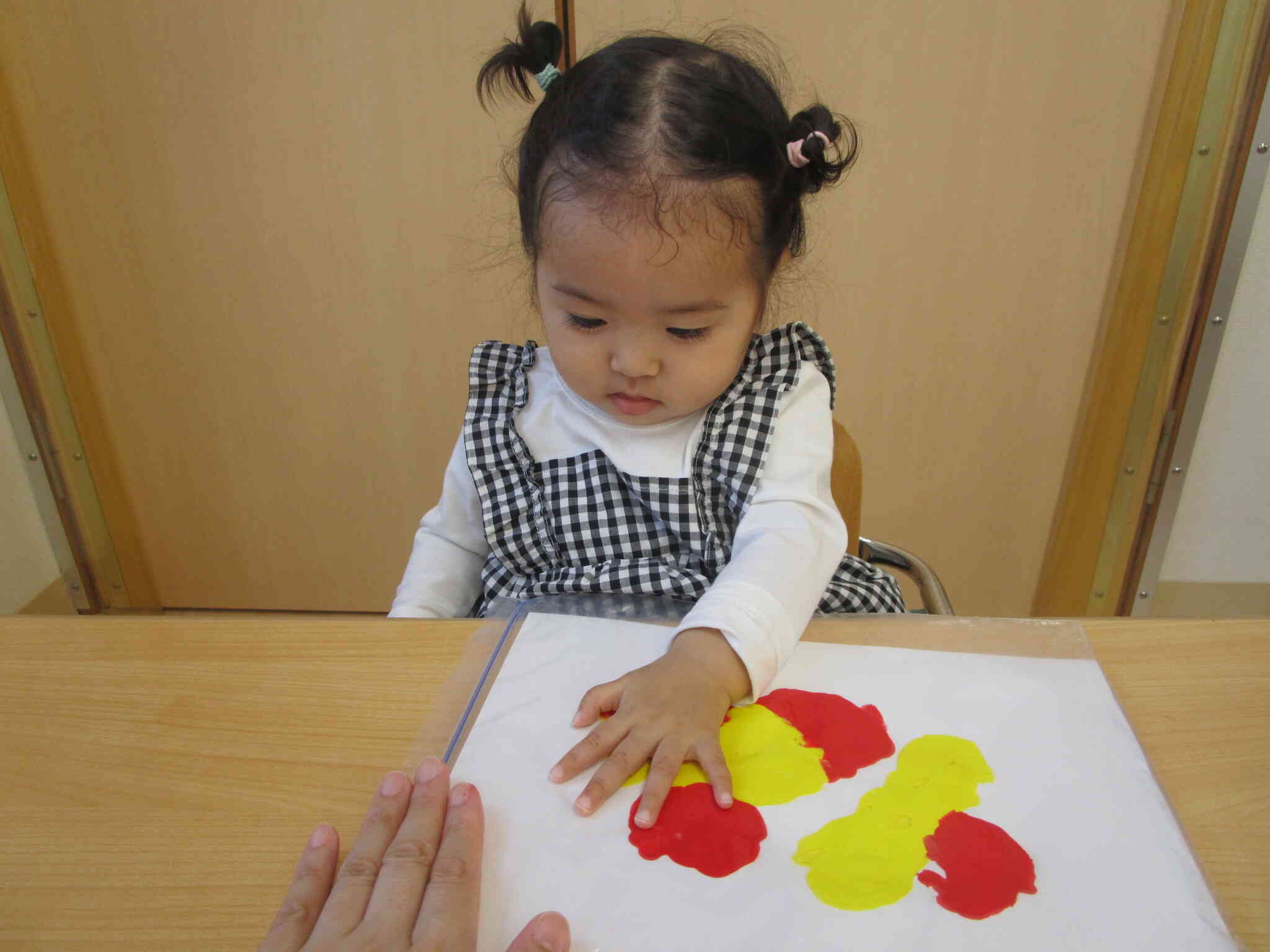 そっとペタペタしました