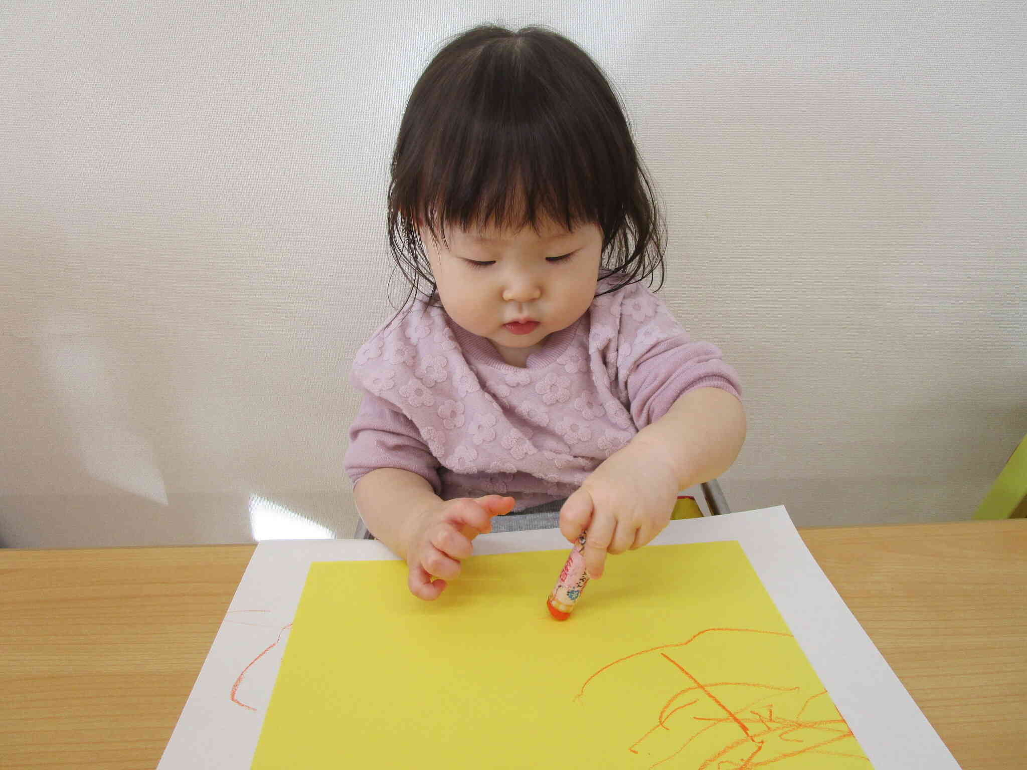 鬼のお面製作（0歳児）