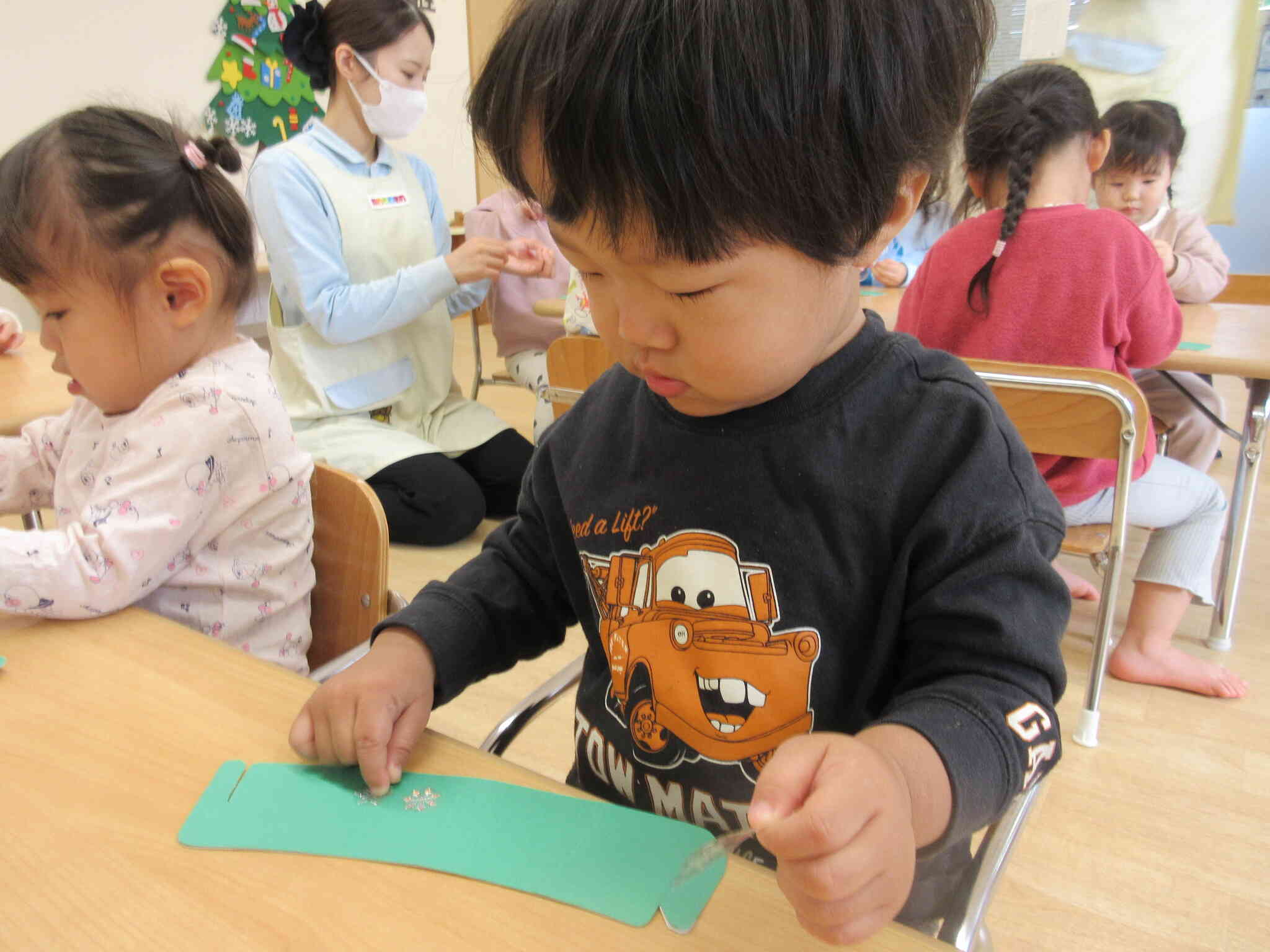 12月食育活動「クリスマスケーキ作り」