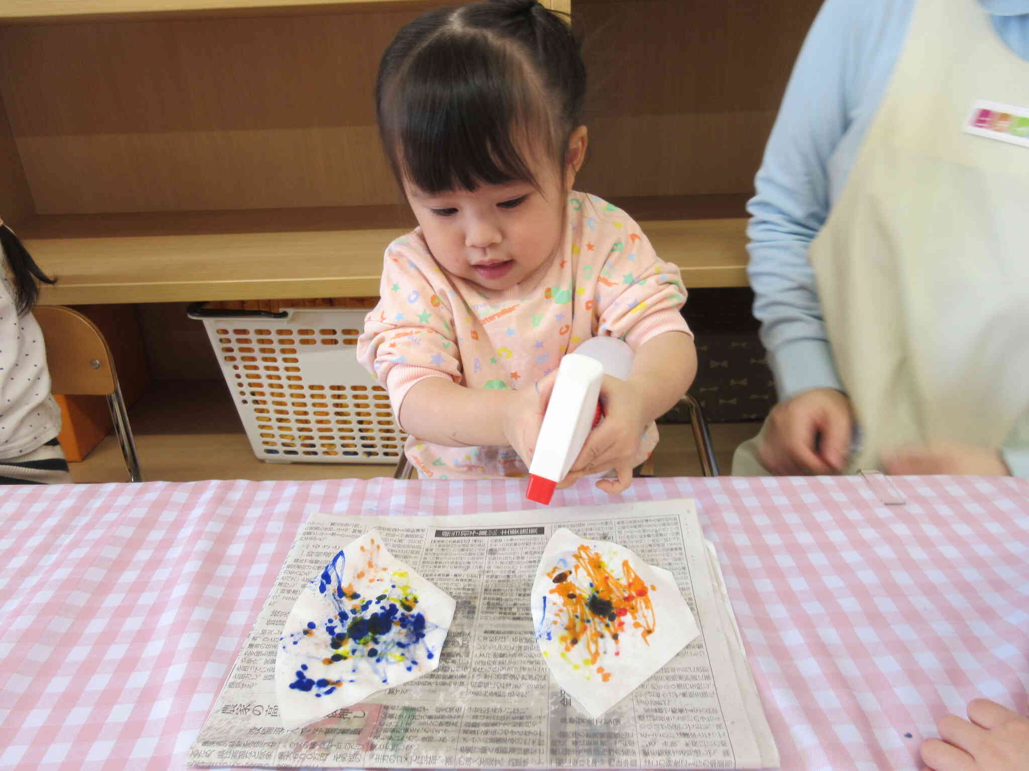 力を込めて「シュッシュシュ」
