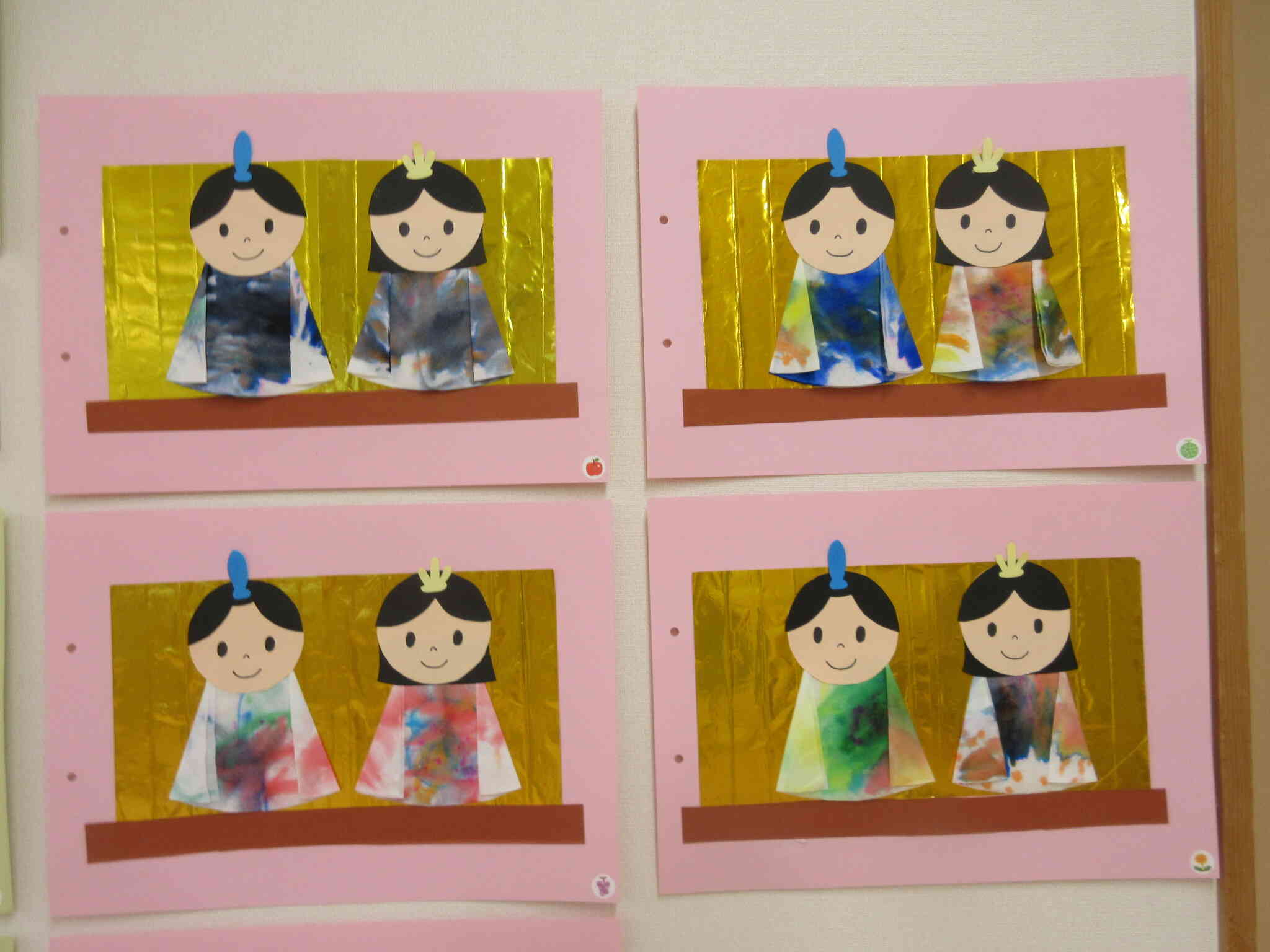 おひなさまとおだいり様の着物になりました⭐︎