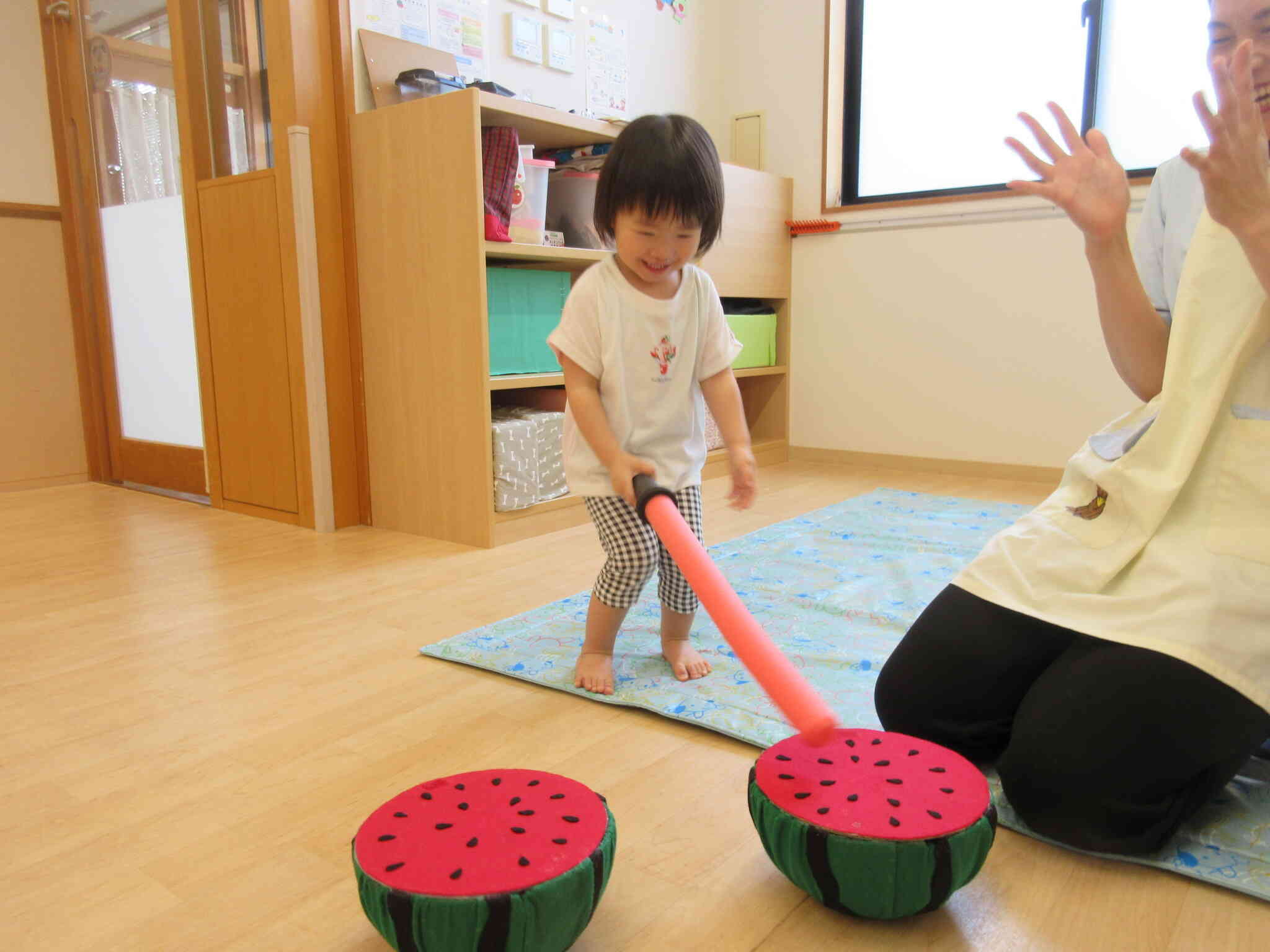 すいか割りをしたよ。