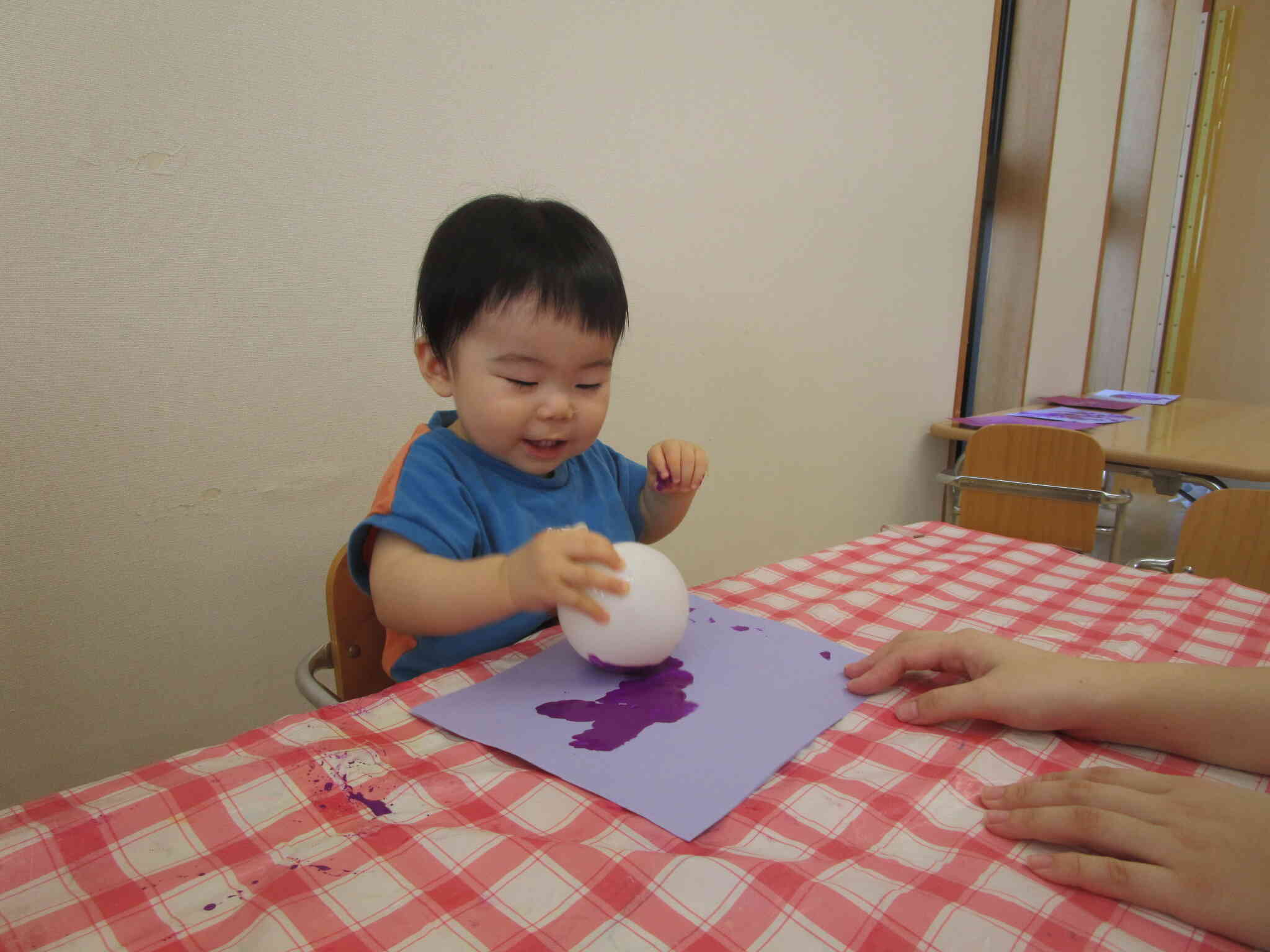 ぶどう製作（0歳児）