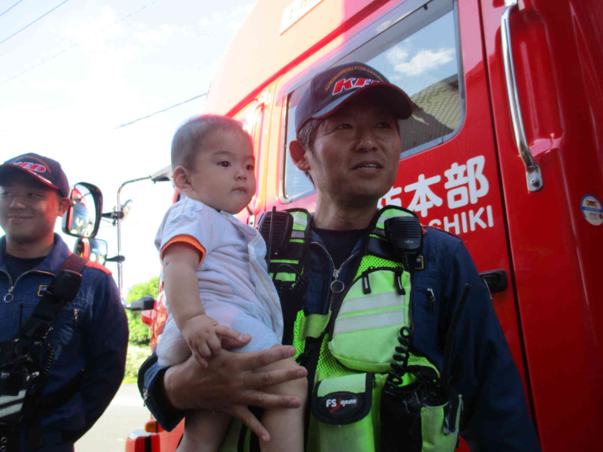 消防車がやって来た｜ニチイキッズかしま西保育園｜ニチイキッズ