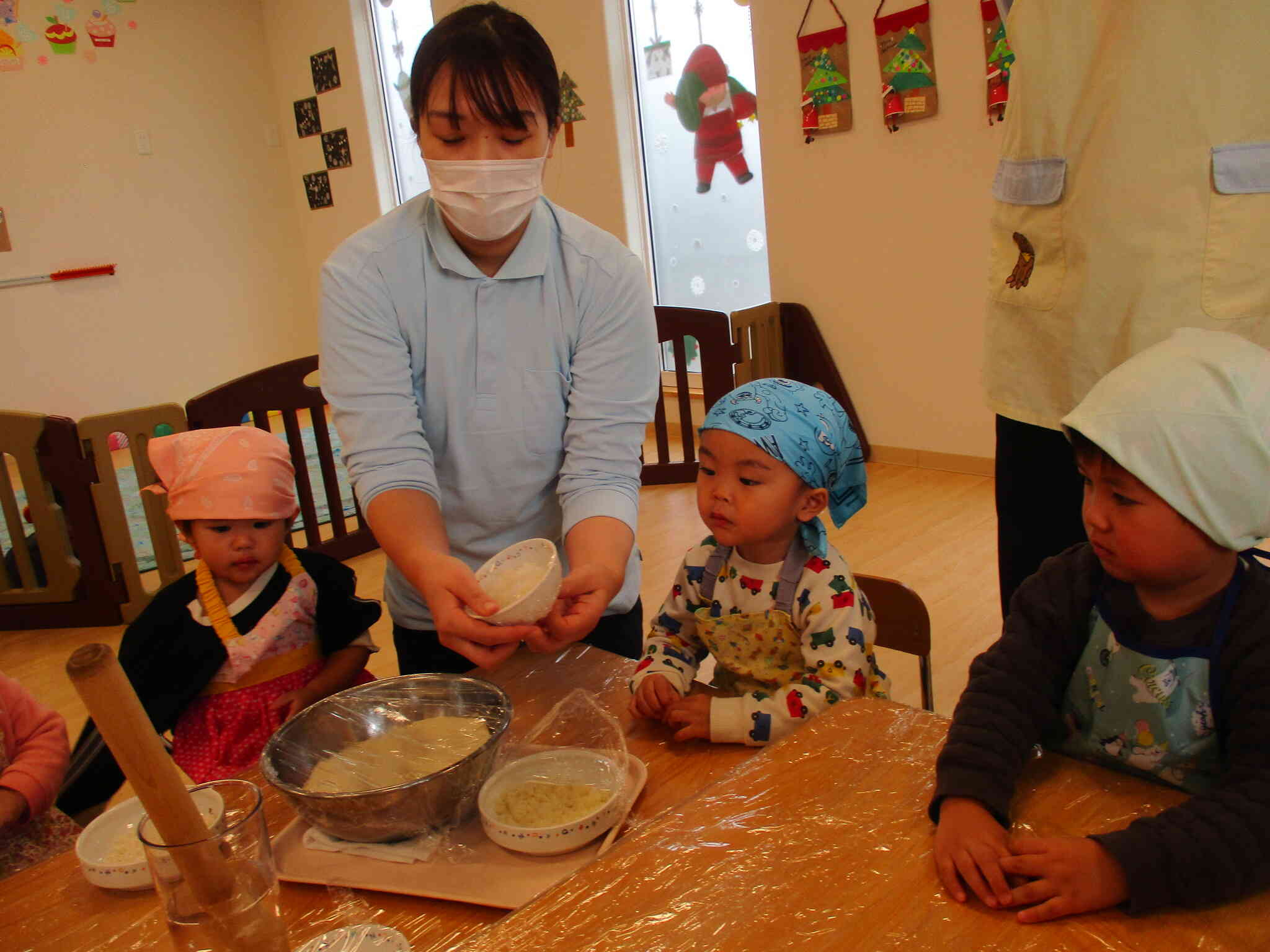 お米からお餅ができる！｜ニチイキッズかしま西保育園｜ニチイキッズ