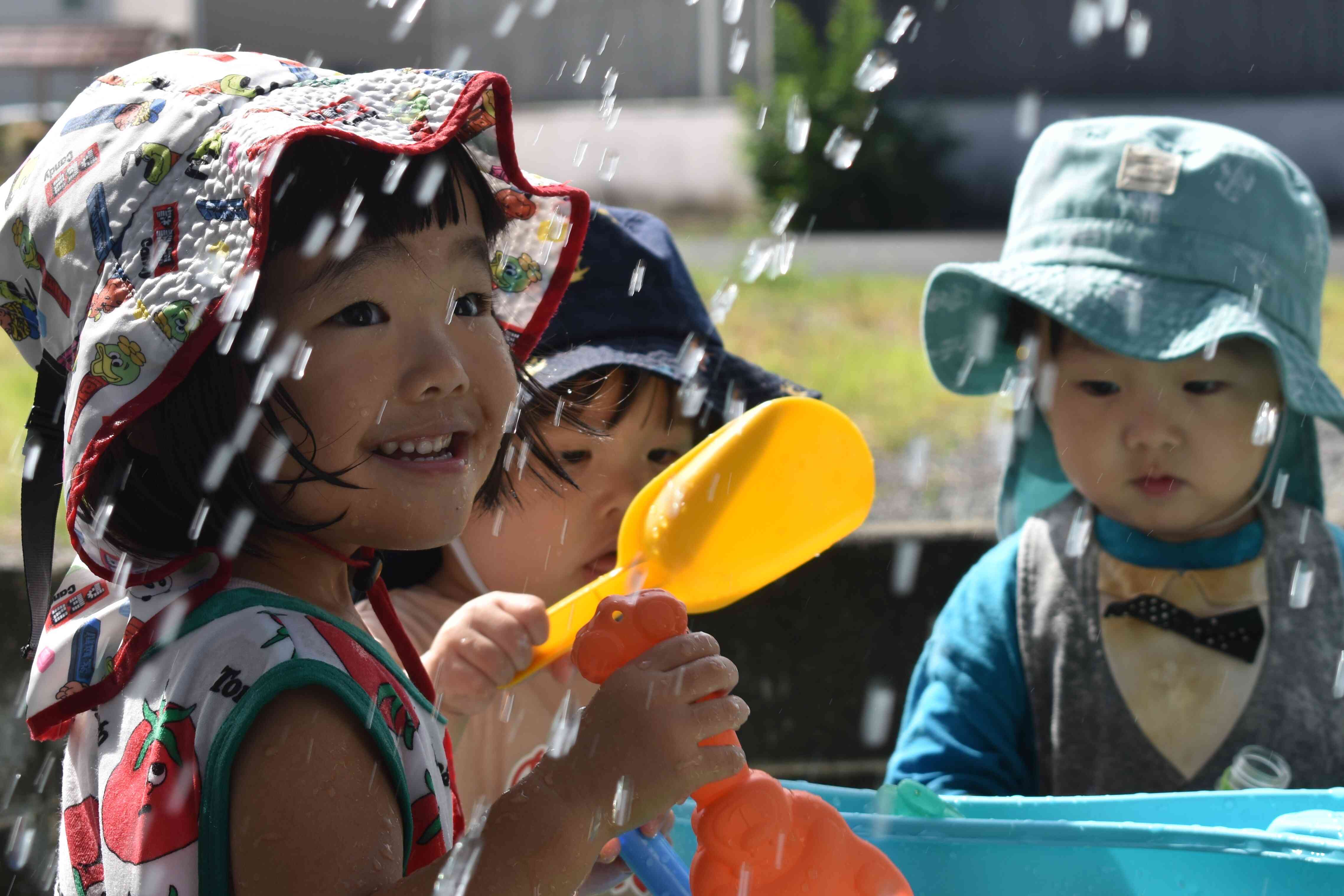 楽しかった水遊び